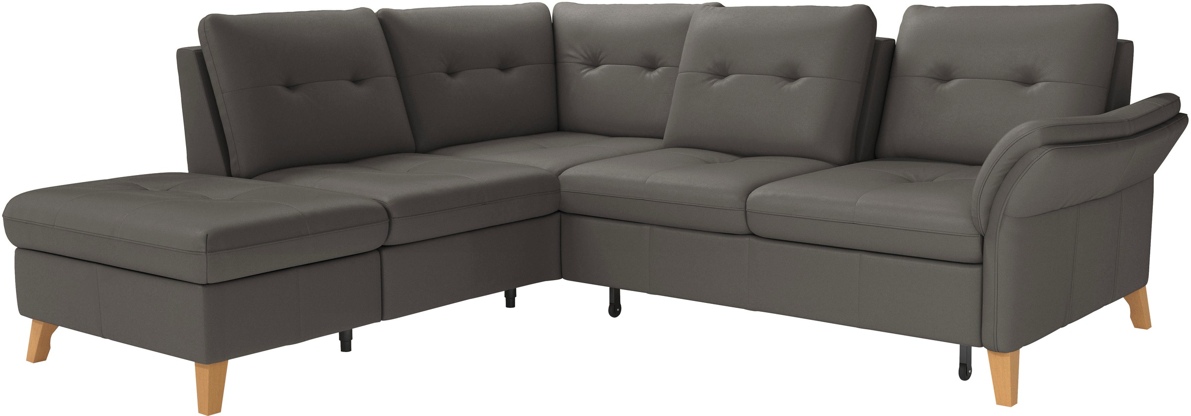 sit&more Ecksofa »Göteborg«, inkl. Sitztiefenverstellung, wahlweise mit Bettfunktion & Bettkasten