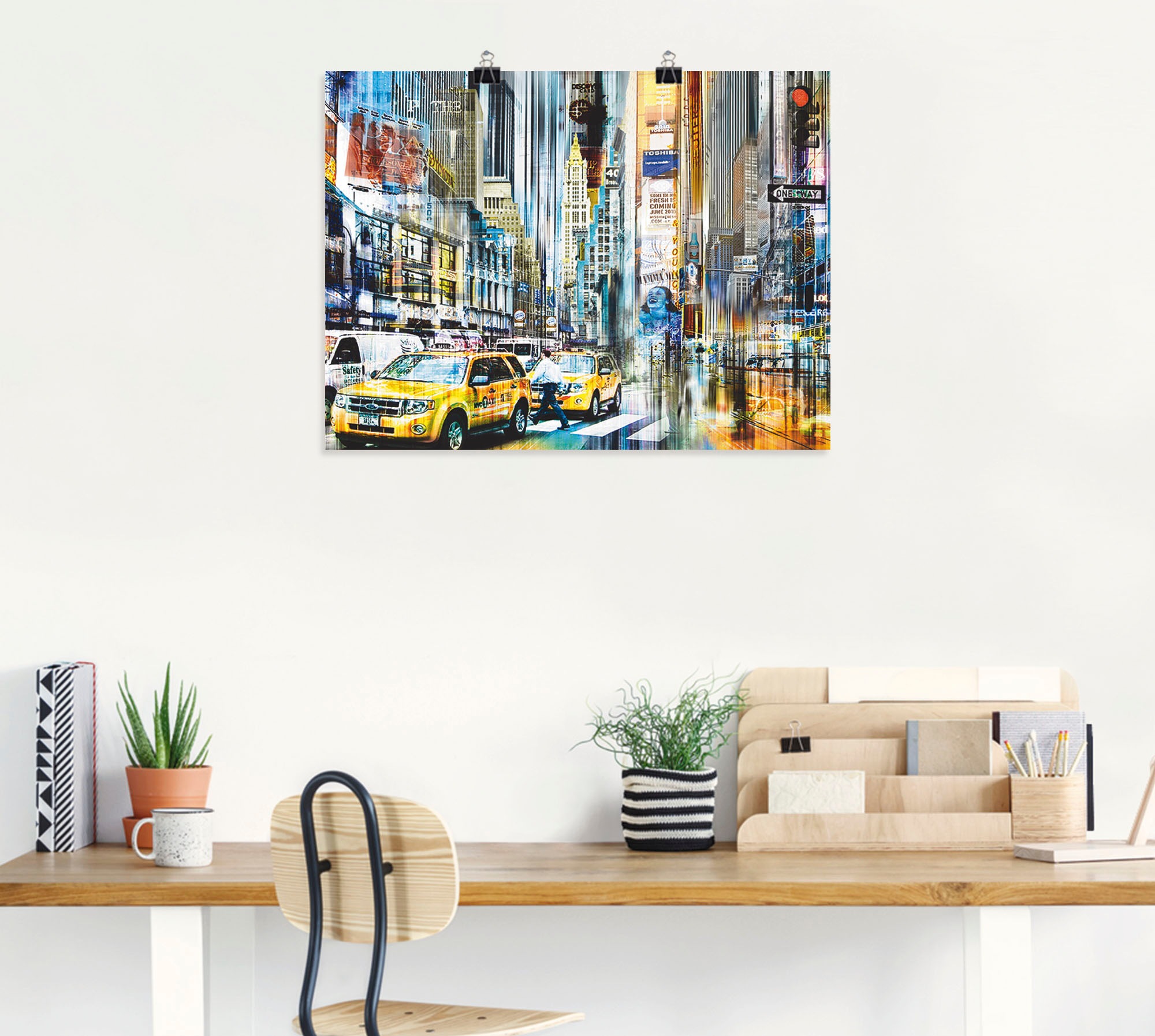 Artland Wandbild »NYC New York City - Skyline Collage 11«, Amerika, (1 St.), als Leinwandbild, Wandaufkleber oder Poster in versch. Größen