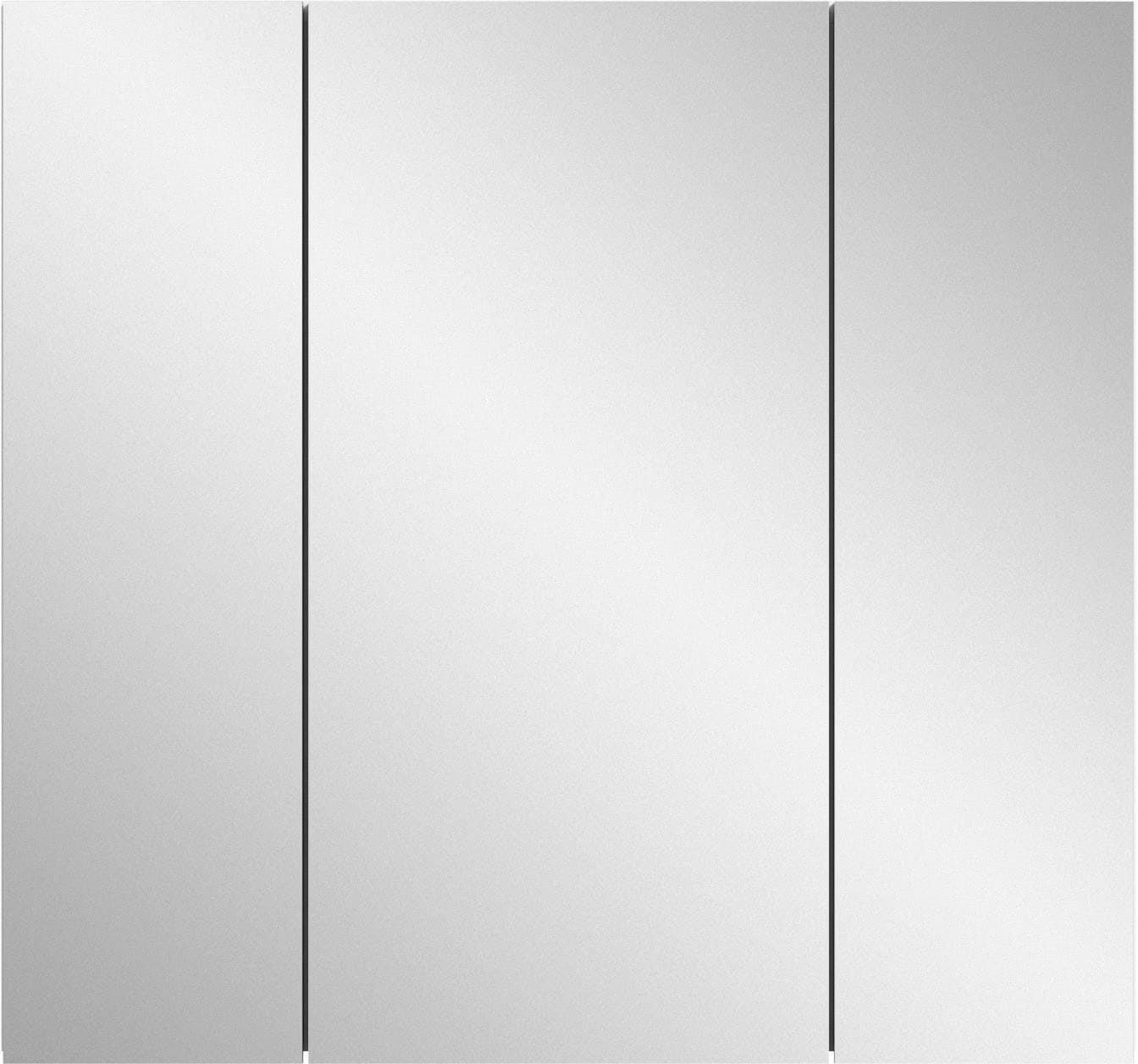 welltime Spiegelschrank »BIEL, TOPSELLER!, Breite 82 cm, 3 Türen, 6 Einlegeböden, 9 Fächer«, (1 St.), Badmöbel, Badschrank, Schrank, Wandschrank, Bad, Badezimmer