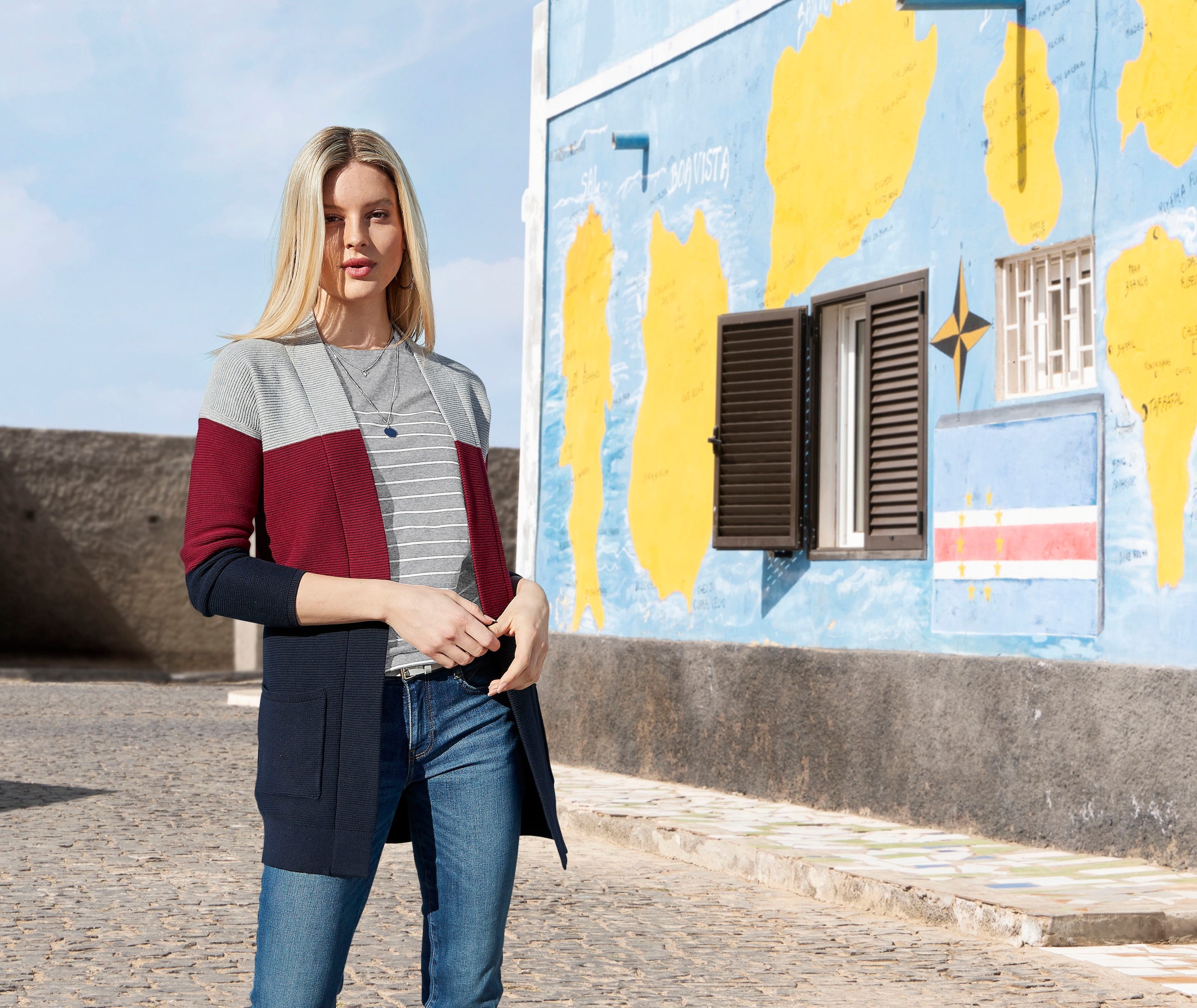 TOM TAILOR 3/4-Arm-Shirt, (Packung, 2 tlg., 2er-Pack), im Doppel - immer Ringel + uni