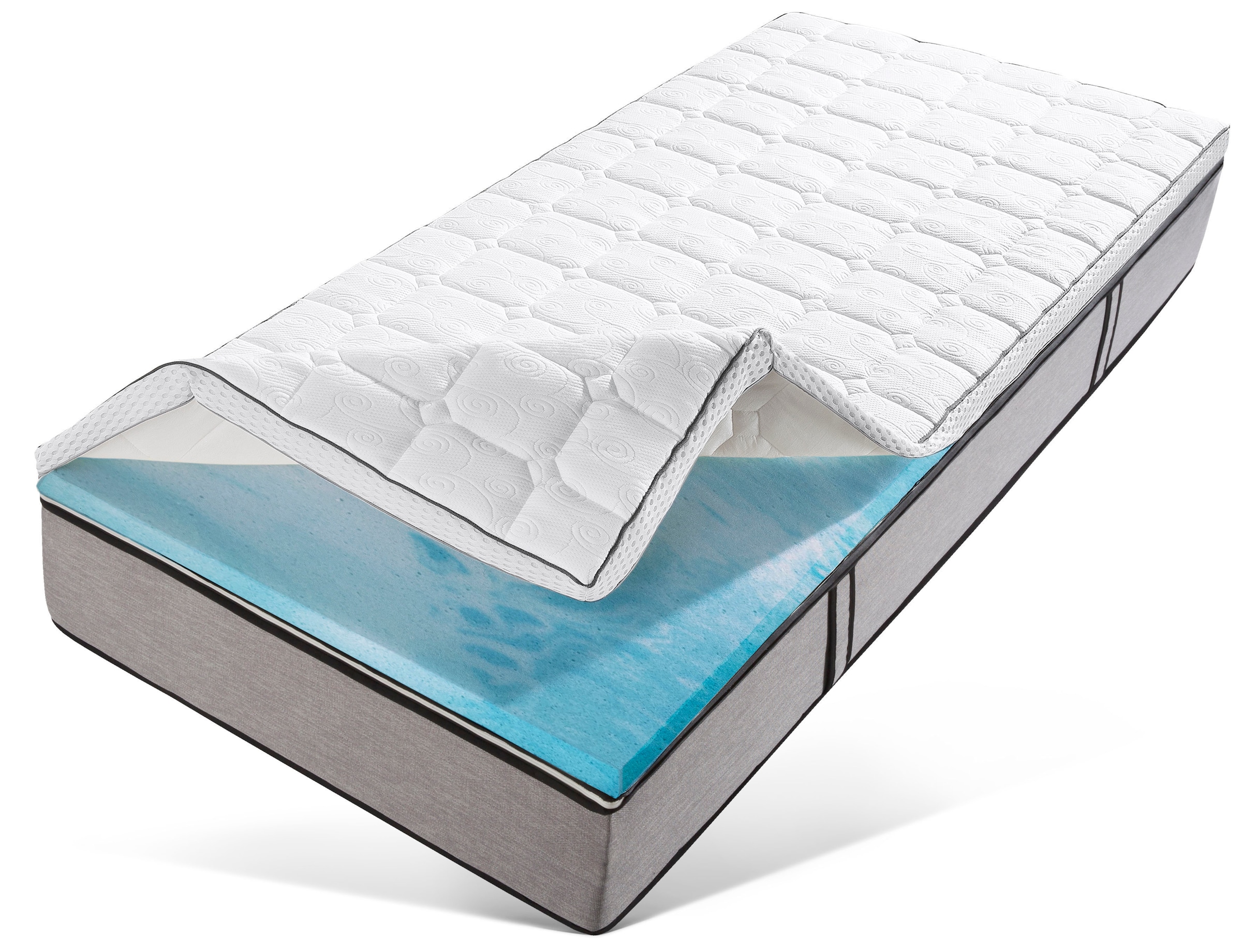 RIBECO Topper »Aaron, Topper 90x200 cm,180x200 cm« Matratze, Boxspringbett günstig online kaufen