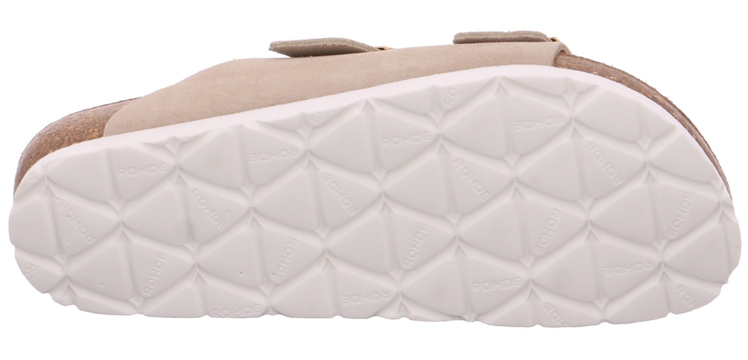 Rohde Pantolette »ALBA«, Sommerschuh, Hausschuh, Zweischnaller, Strandschuh mit Softfußbett