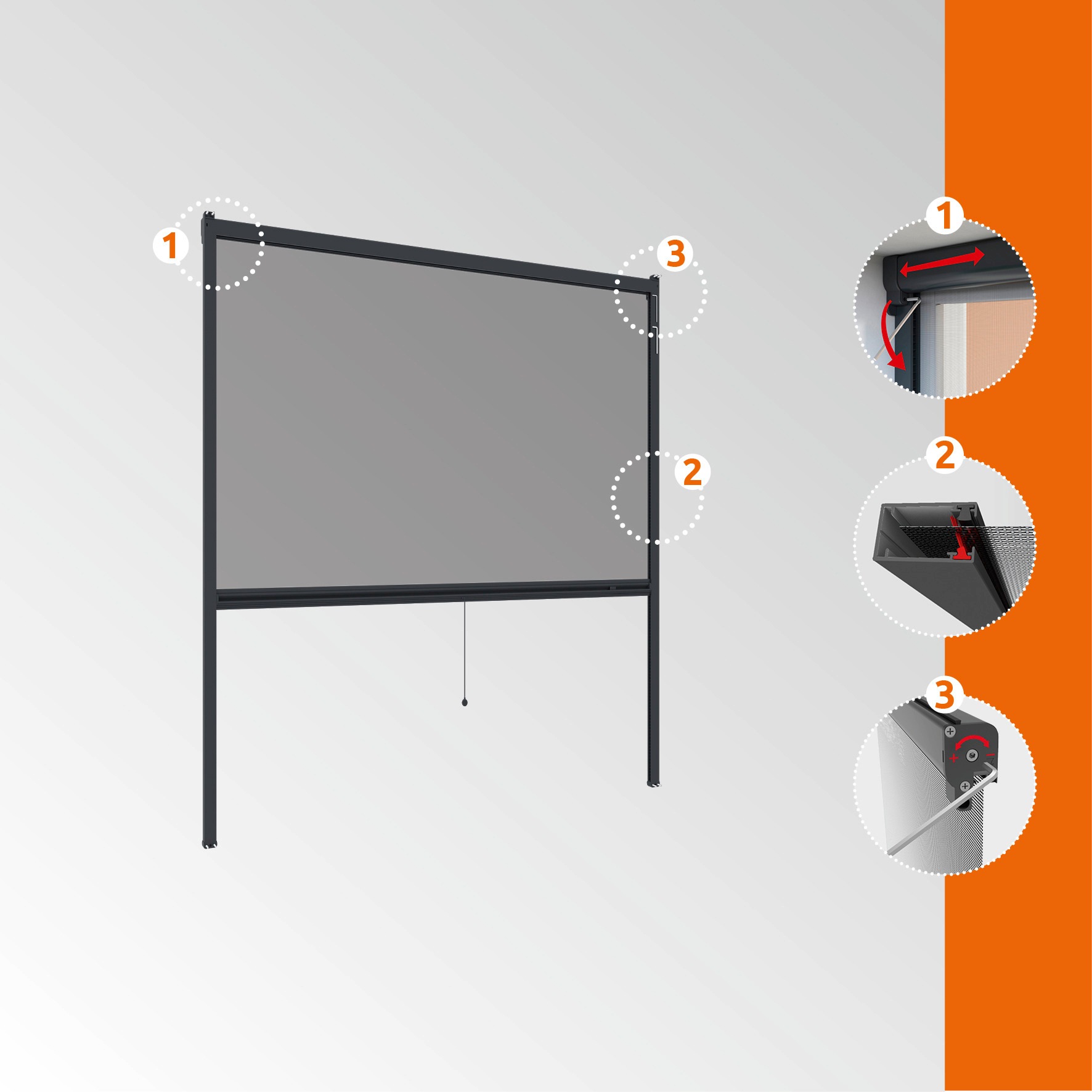 Windhager Insektenschutzrollo »PLUS«, halbtransparent, BxH: 130x160 cm