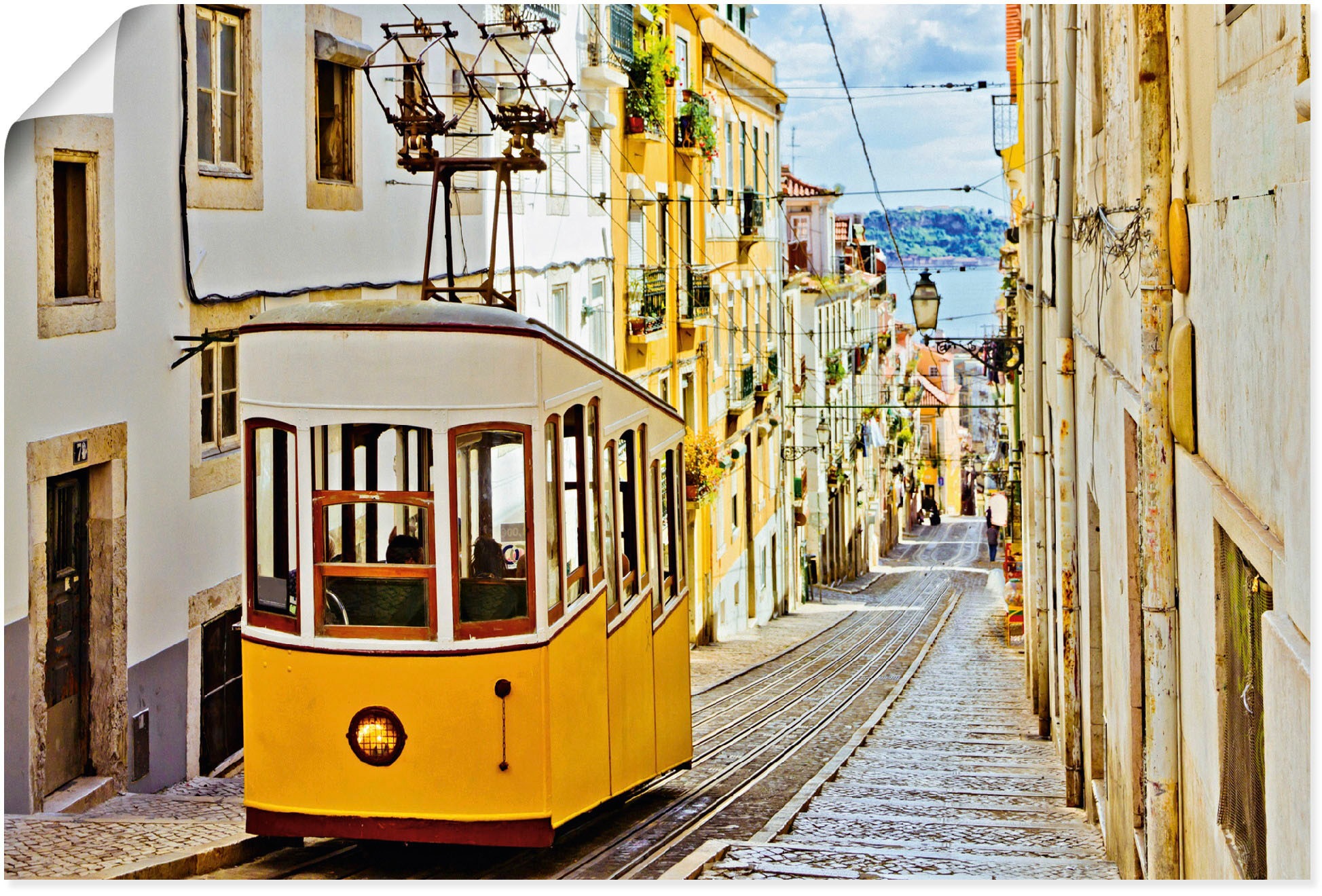 Artland Wandbild »Ascensor da Gloria in Lissabon«, Zugbilder, (1 St.), als günstig online kaufen