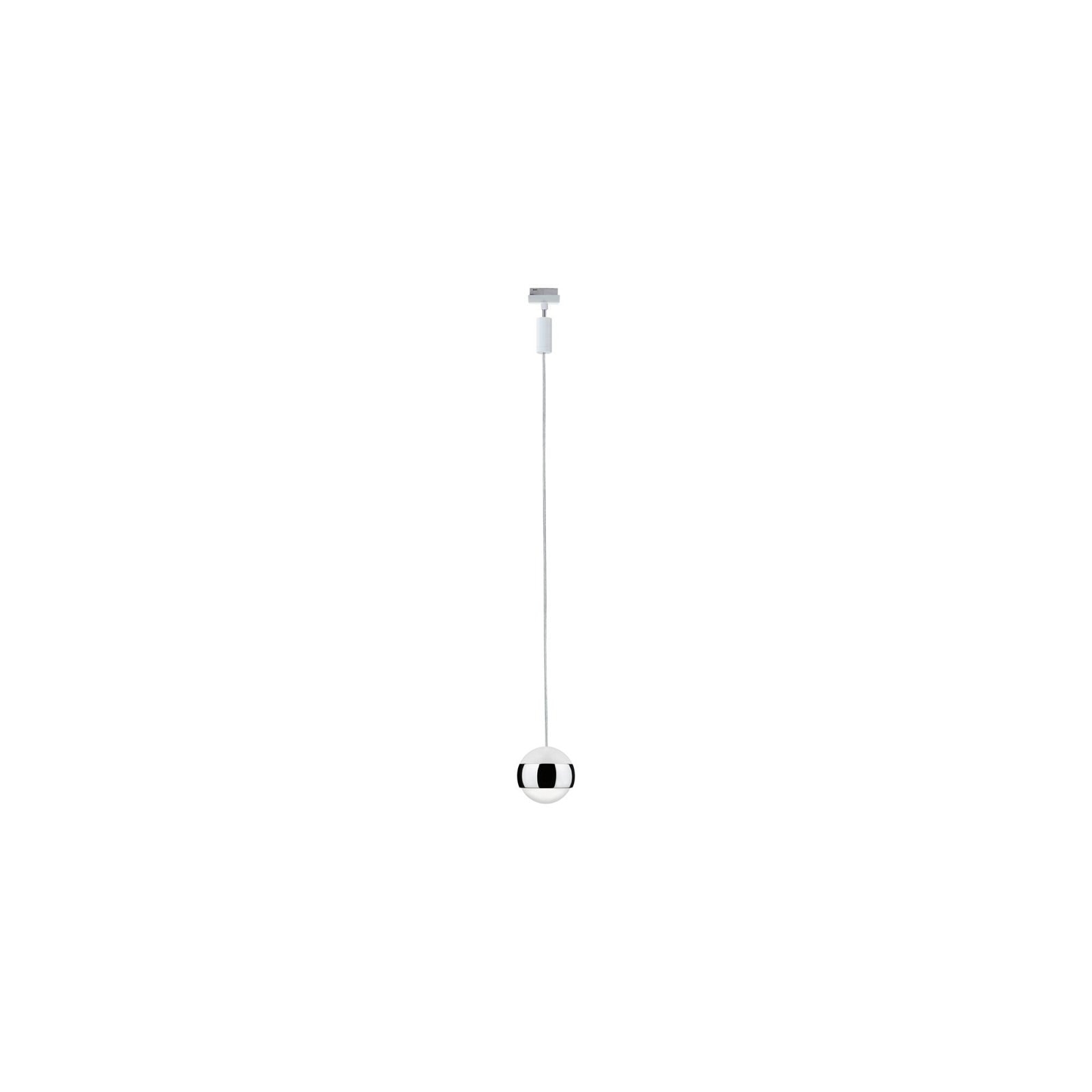 Paulmann Schienensystem-Leuchten »URail Pendel Capsule II 400lm 6,3W 2700K 230V Schwarz matt, Chrom«, dimmbar