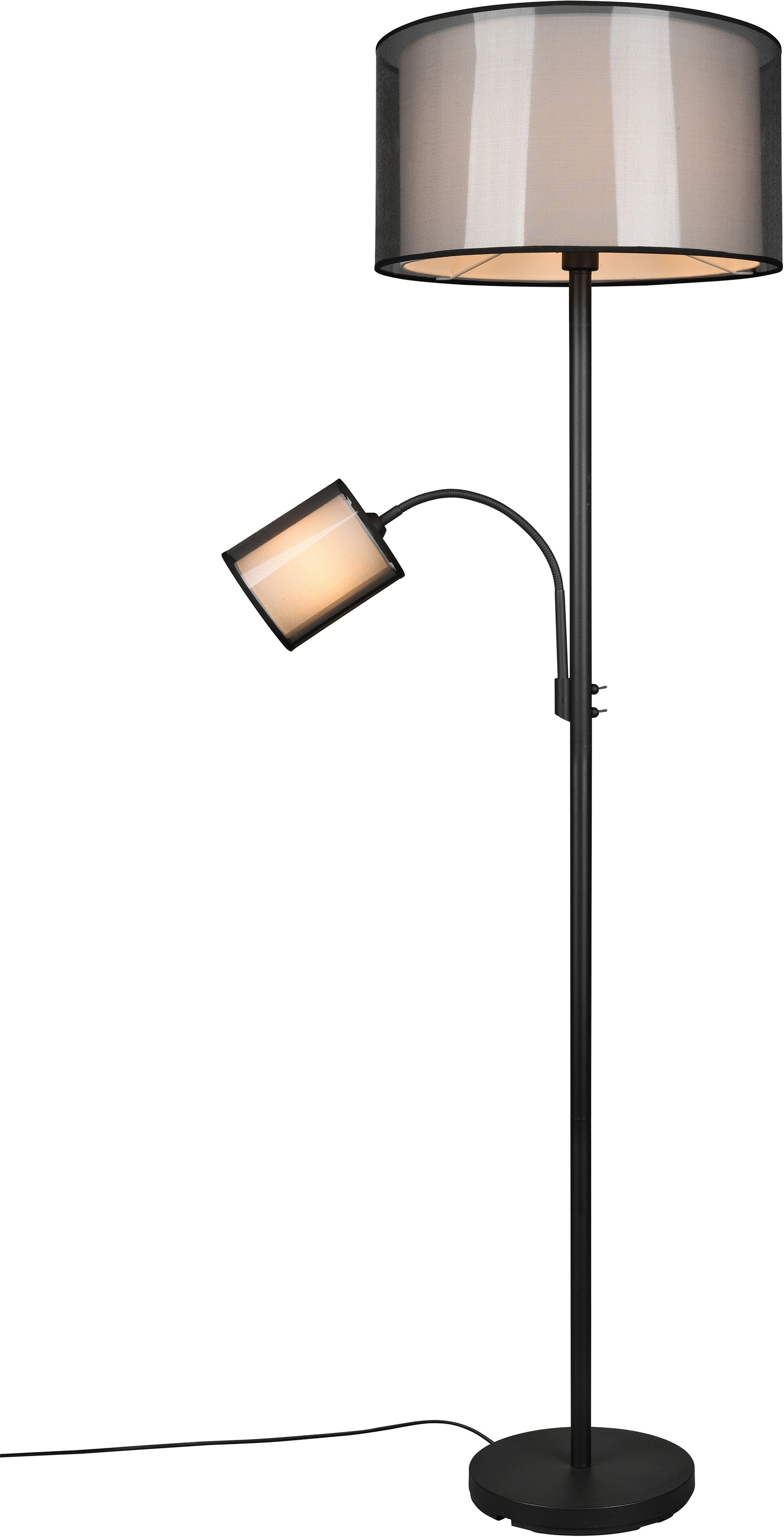 Places of Style Stehlampe »Liotta«, 2 flammig, Leuchtmittel E27   Leuchtmit günstig online kaufen
