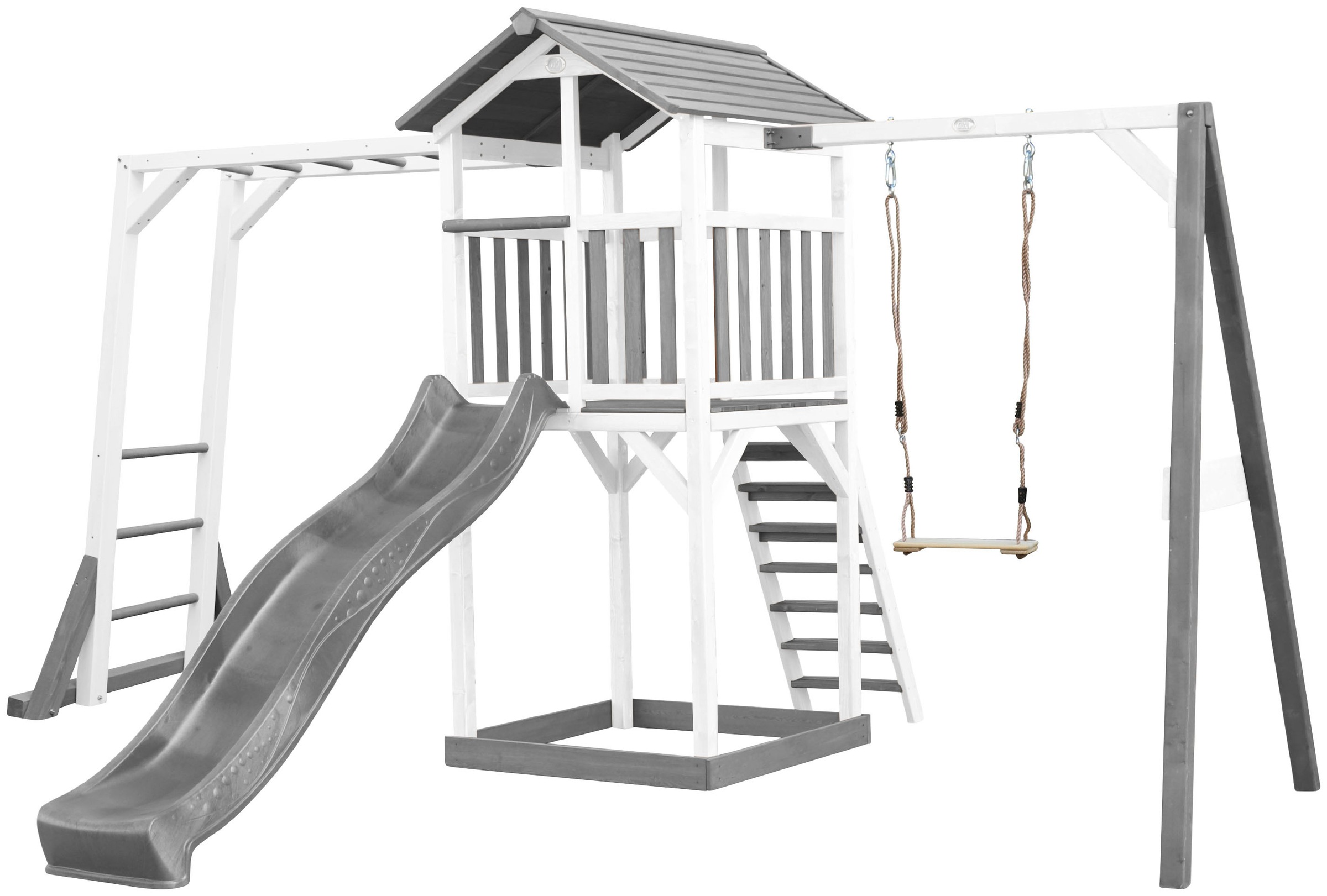 AXI Spielturm »Beach Tower«, mit Klettergerüst, Einzelschaukel und Rutsche