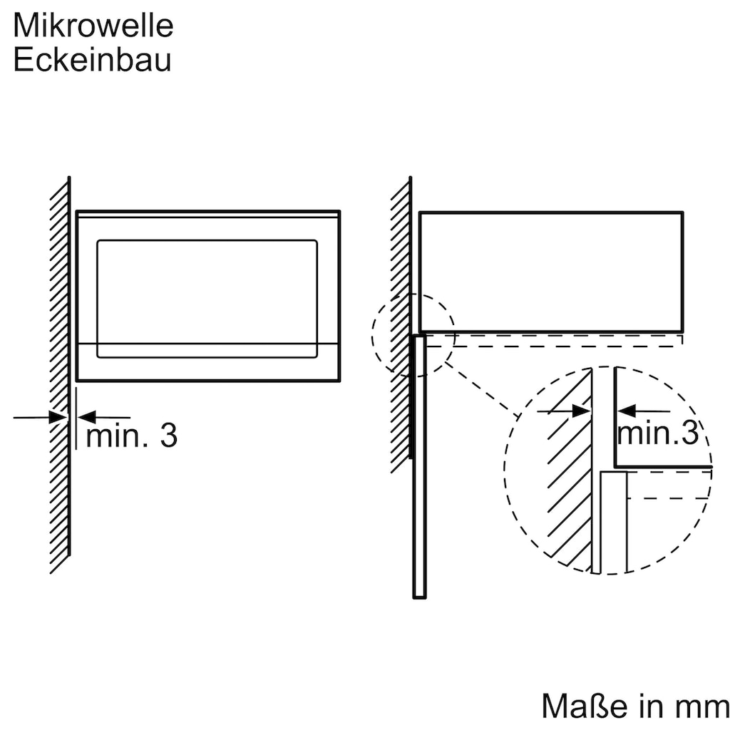 Constructa Einbau-Mikrowelle »CC4P91262«, Mikrowelle, 800 W
