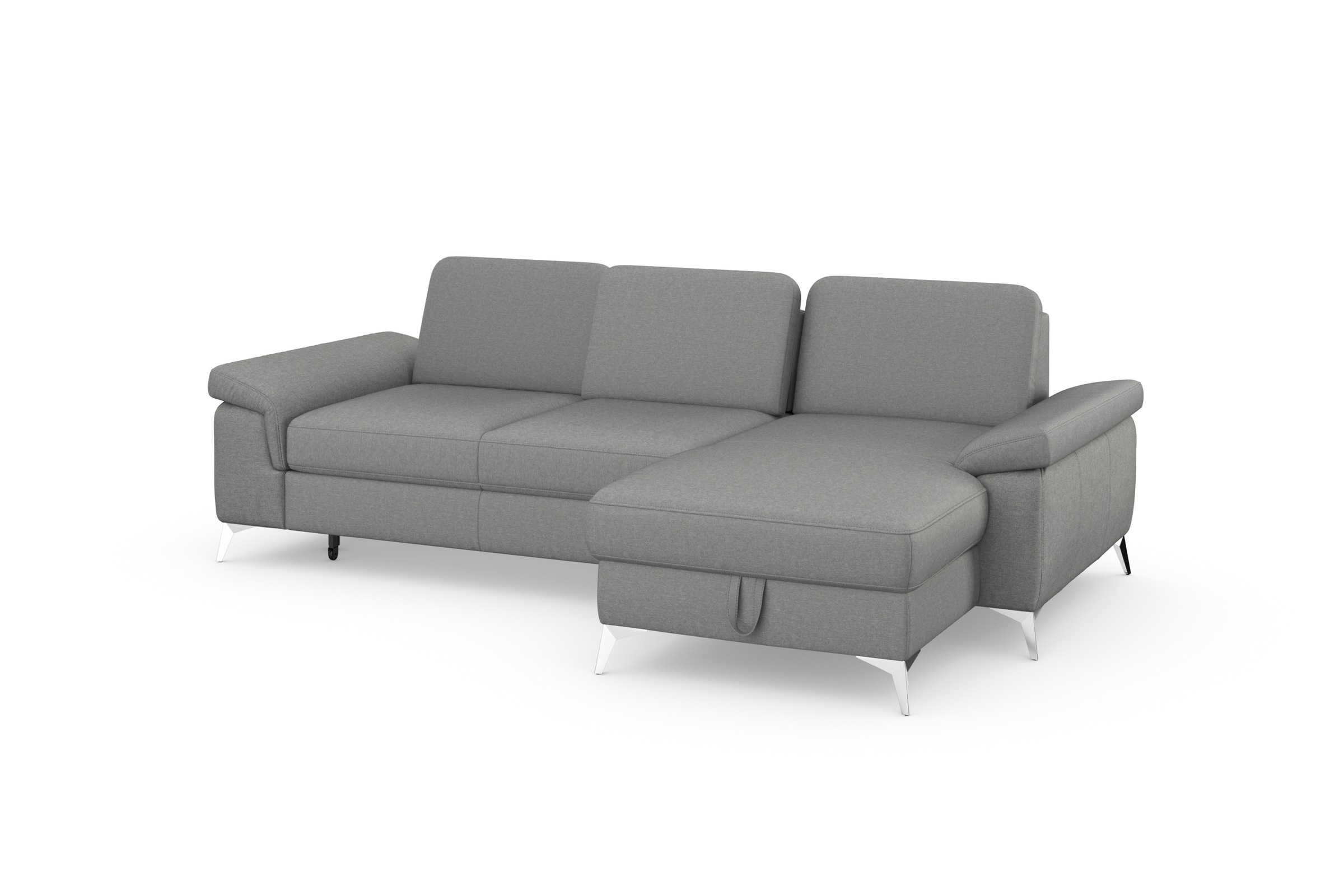 sit&more Ecksofa »Padua L-Form«, inklusive Sitztiefenverstellung, Armteilfunktion und Federkern