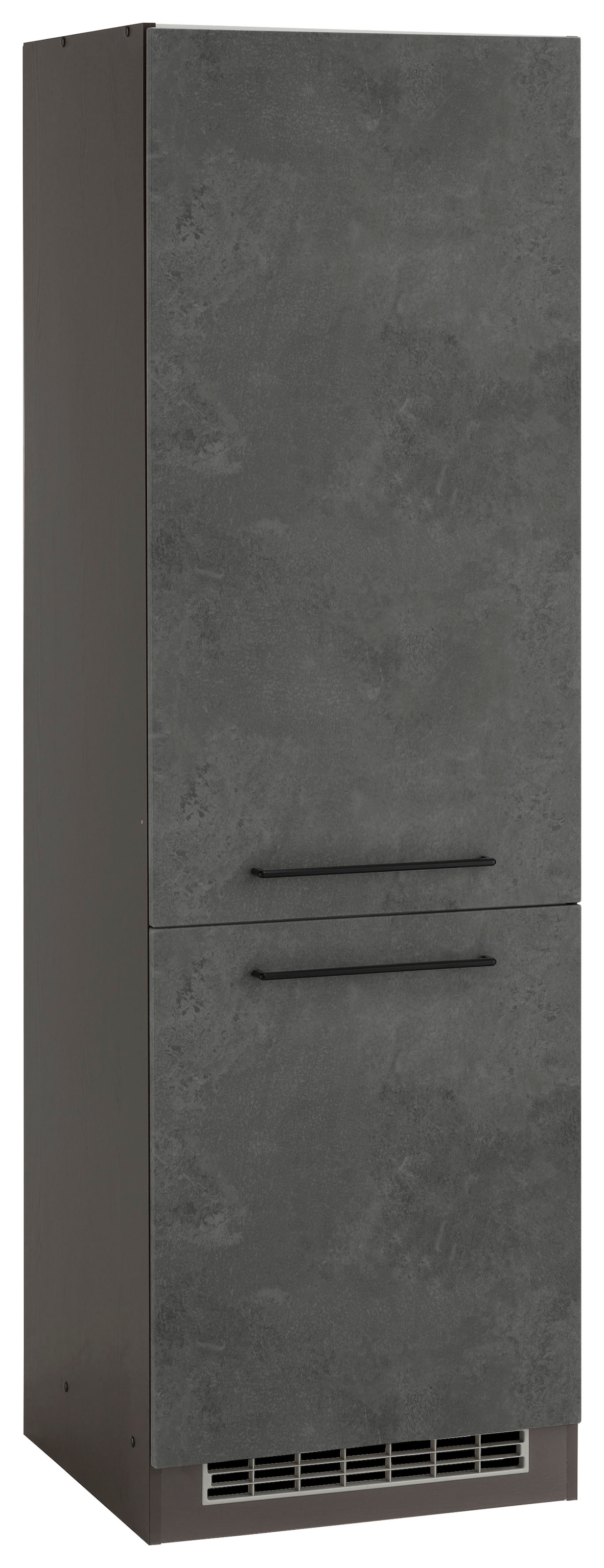 HELD MÖBEL Kühlumbauschrank »Tulsa«, schwarzer breit, cm kaufen Raten Türen, auf cm 60 hoch, 2 Front 200 MDF Metallgriff