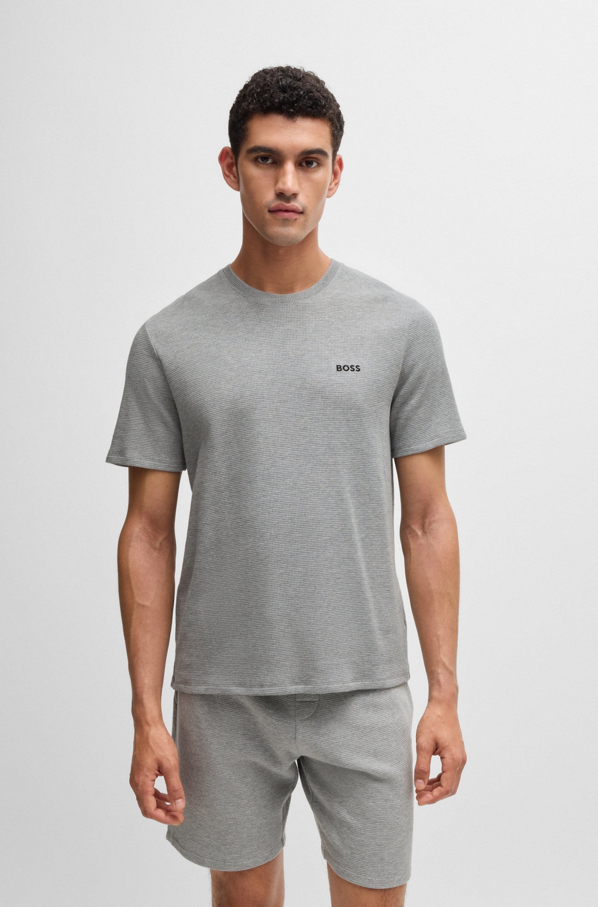 BOSS Pyjamaoberteil »Waffle T-Shirt«