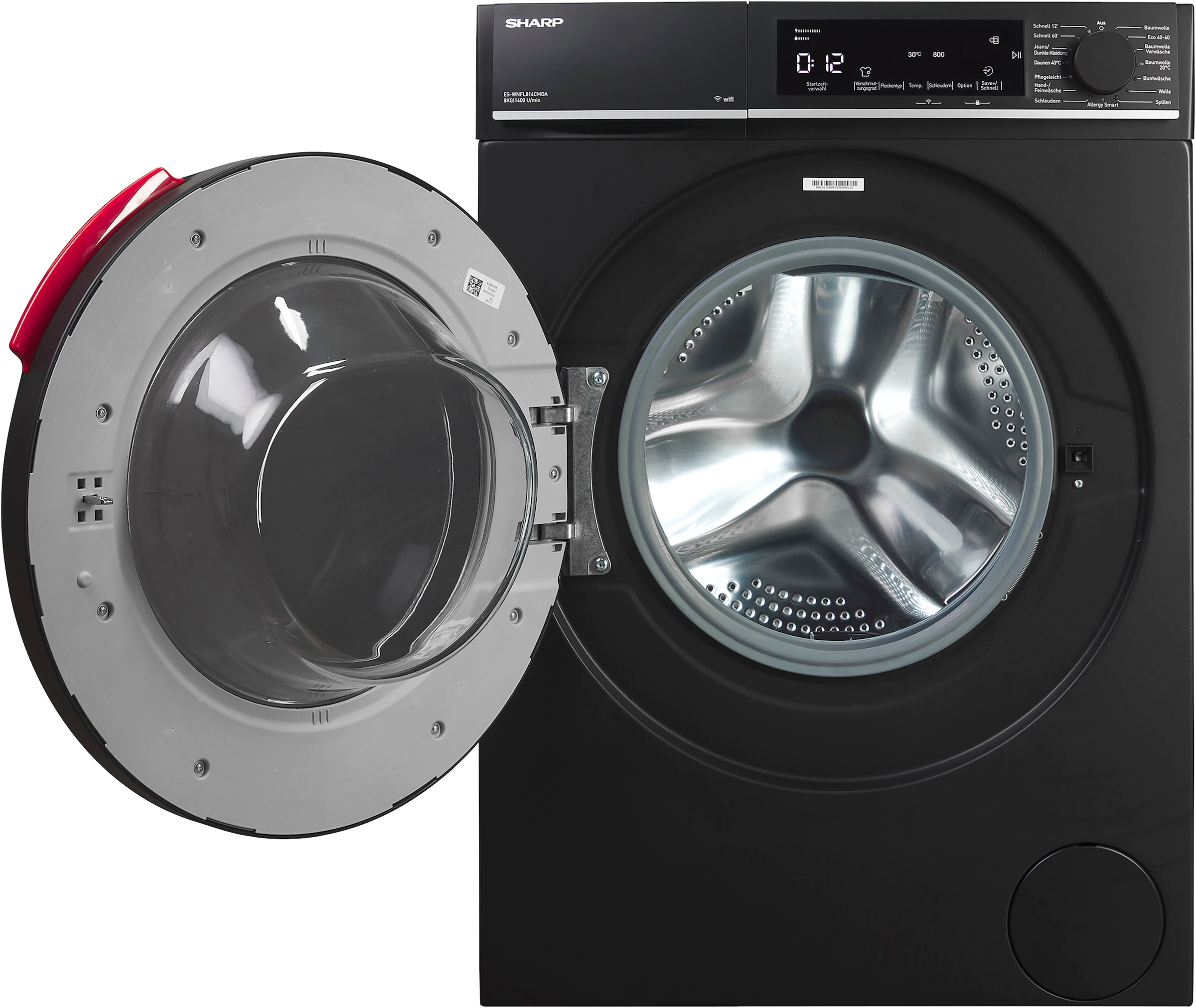 Sharp Waschmaschine »ES-WNFL814CMDA-DE«, 8 kg, 1400 U/min, WiFi