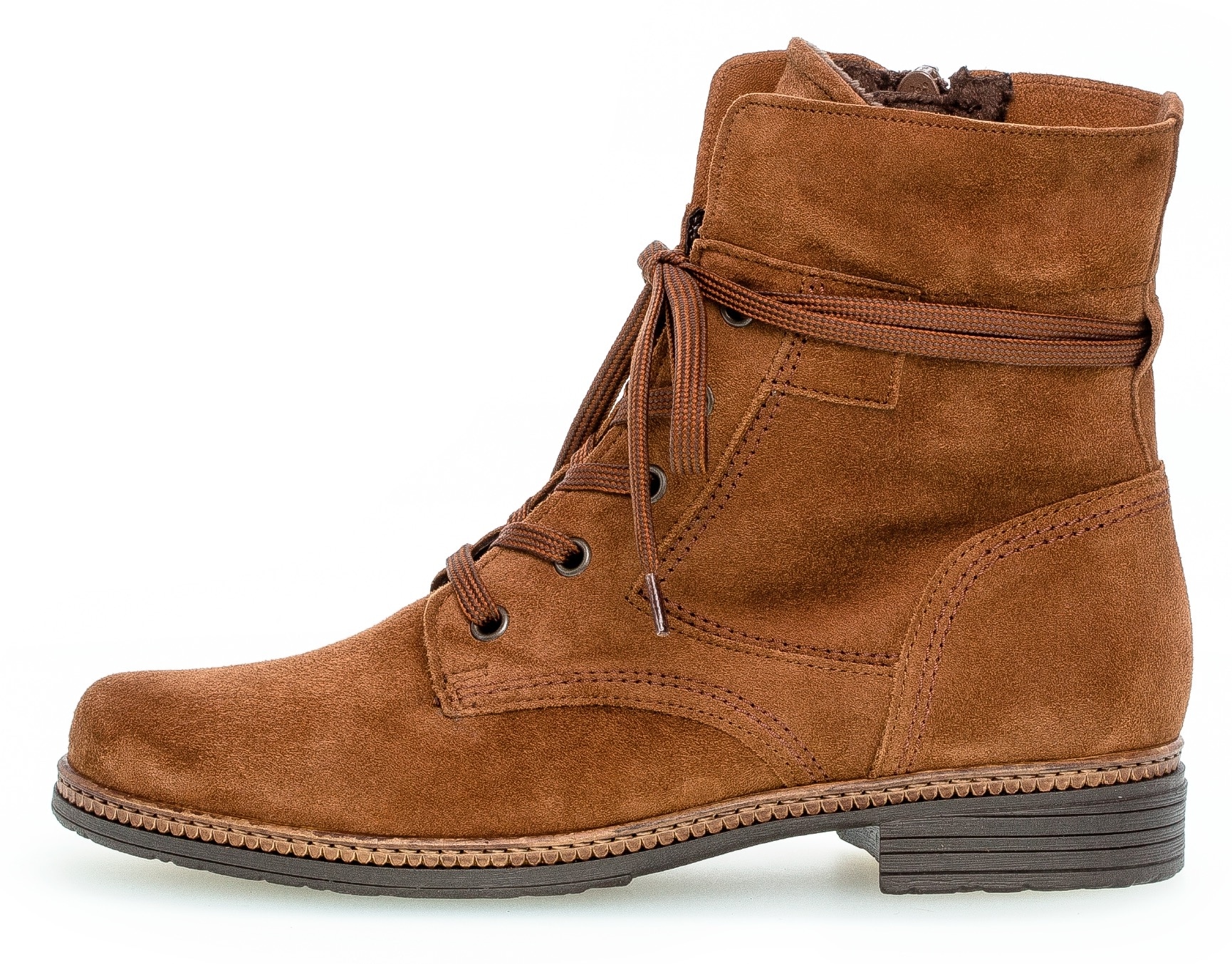Gabor Schnürboots, Blockabsatz, Schnürstiefelette mit schaftumwickelenden Schnürsenkeln
