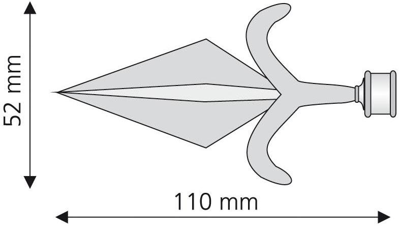 Liedeco Gardinenstangen-Endstück »Amor«, (Set, 2 St.), für Gardinenstangen  Ø 16 mm auf Raten bestellen