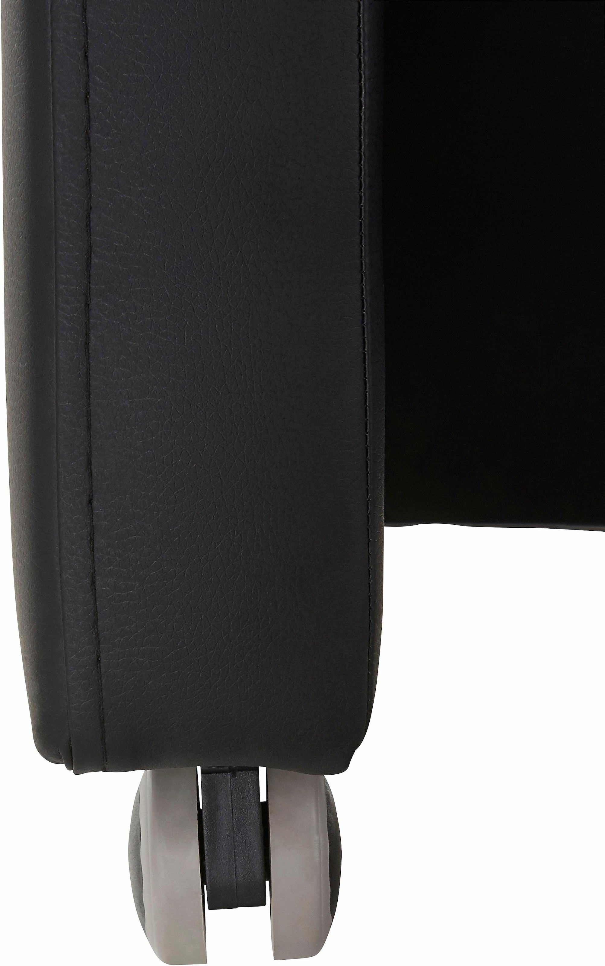 exxpo - sofa fashion Sessel »Costa, Loungesessel, Hochlehnsessel, auf Rollen, Komfortsitzhöhe 53cm«, kompakt und bequem, Breite 52 cm