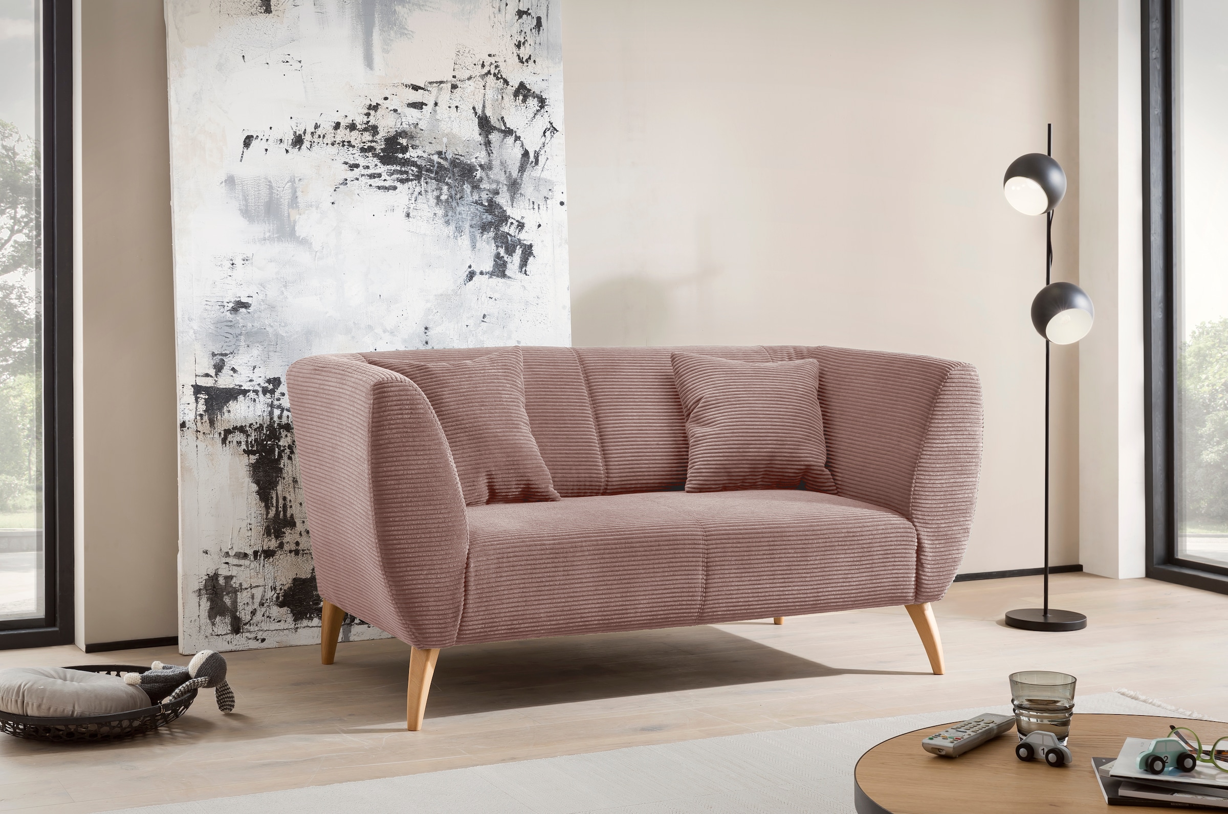 Home affaire Polstergarnitur »Colori« Set, 3-Sitzer und 2-Sitzer, 2 Stk. tlg. auch als Loveseat erhältlich