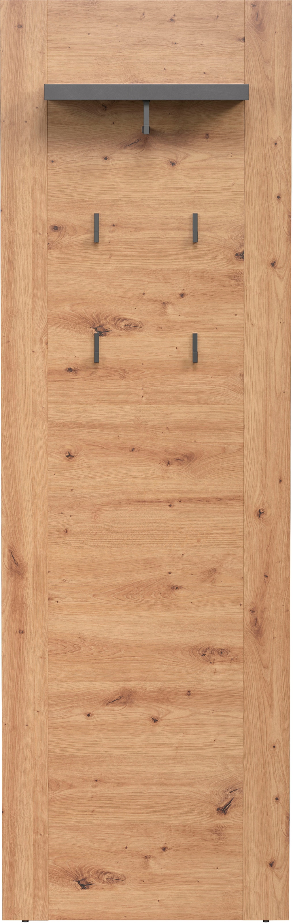 Home affaire Garderobenpaneel »Ambres« Garderobenpaneel mit Ablage & Haken - (B/T/H) 62/26/199 cm