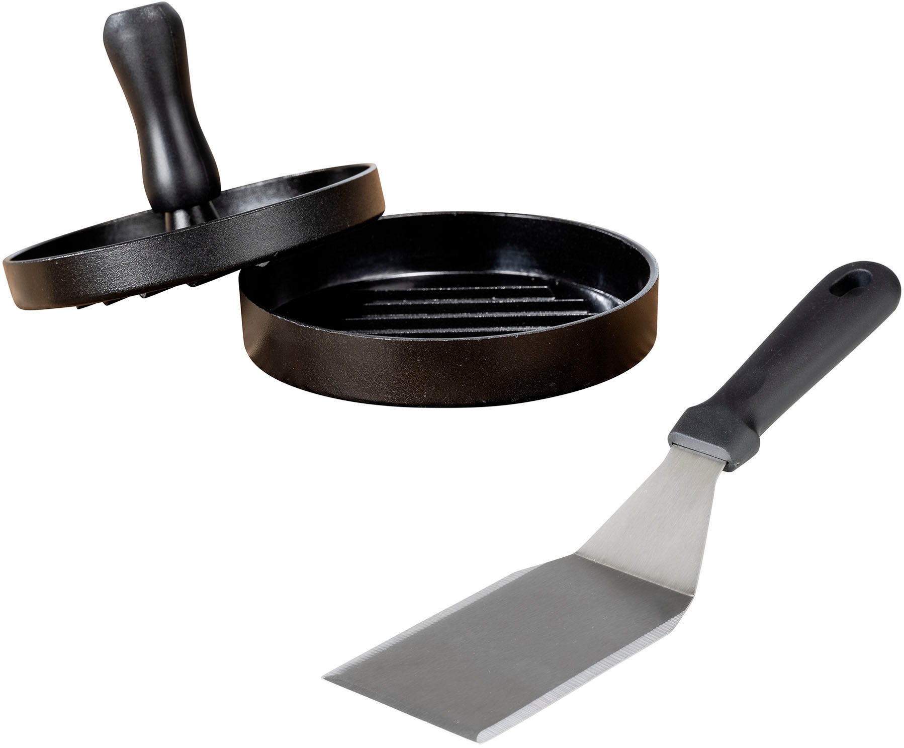 Burgerpresse »Burger-Set«, (Set, 2 St.), Hamburgerpresse & Plancha Spachtel,...