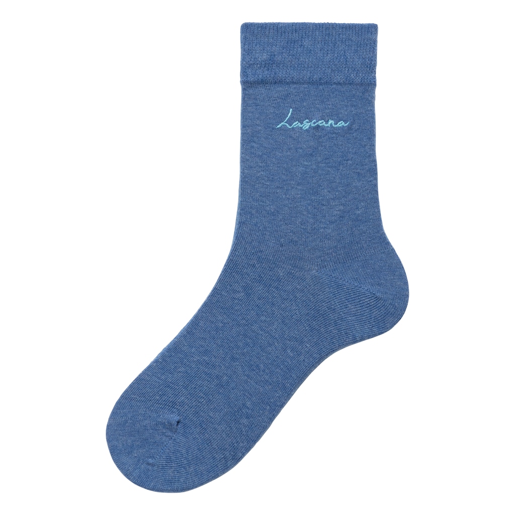 LASCANA Basicsocken, (Box, 7 Paar)