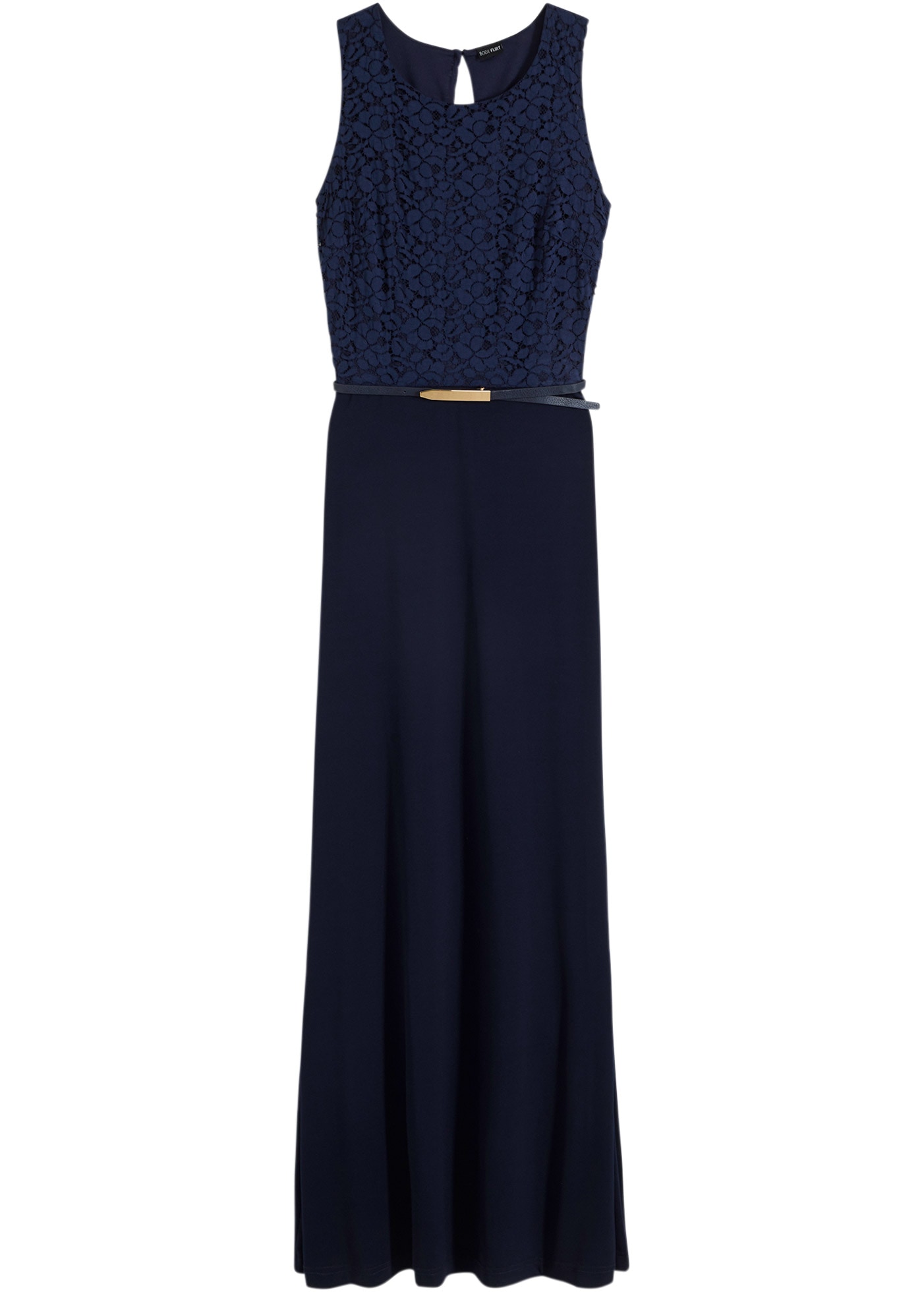 bonprix 2-in-1-Kleid »Abend-Maxikleid mit Gürtel (2-tlg.Set)« Set, 2,  Abend-Maxikleid mit Gürtel (2-tlg.Set)