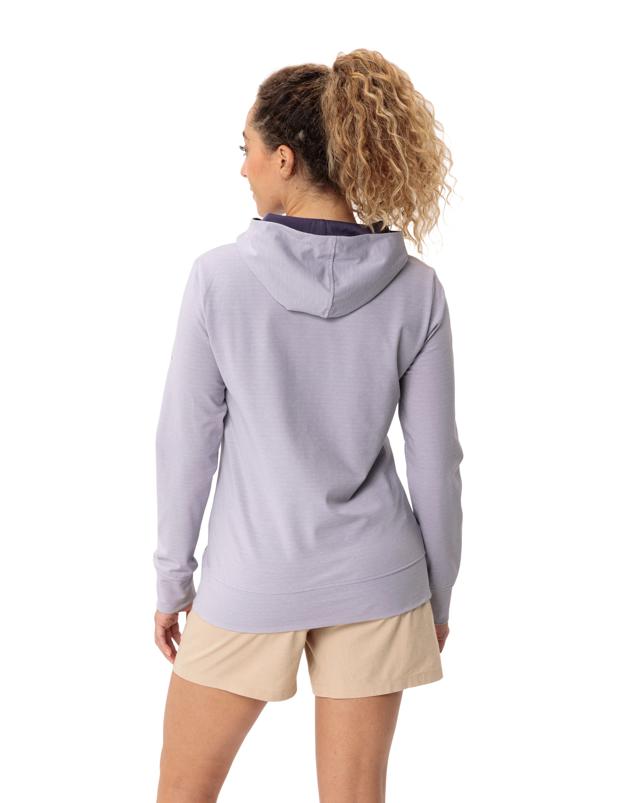VAUDE Kapuzensweatshirt »WOMEN'S TUENNO PULLOVER«, (1 tlg.), Logoprägung auf dem Arm