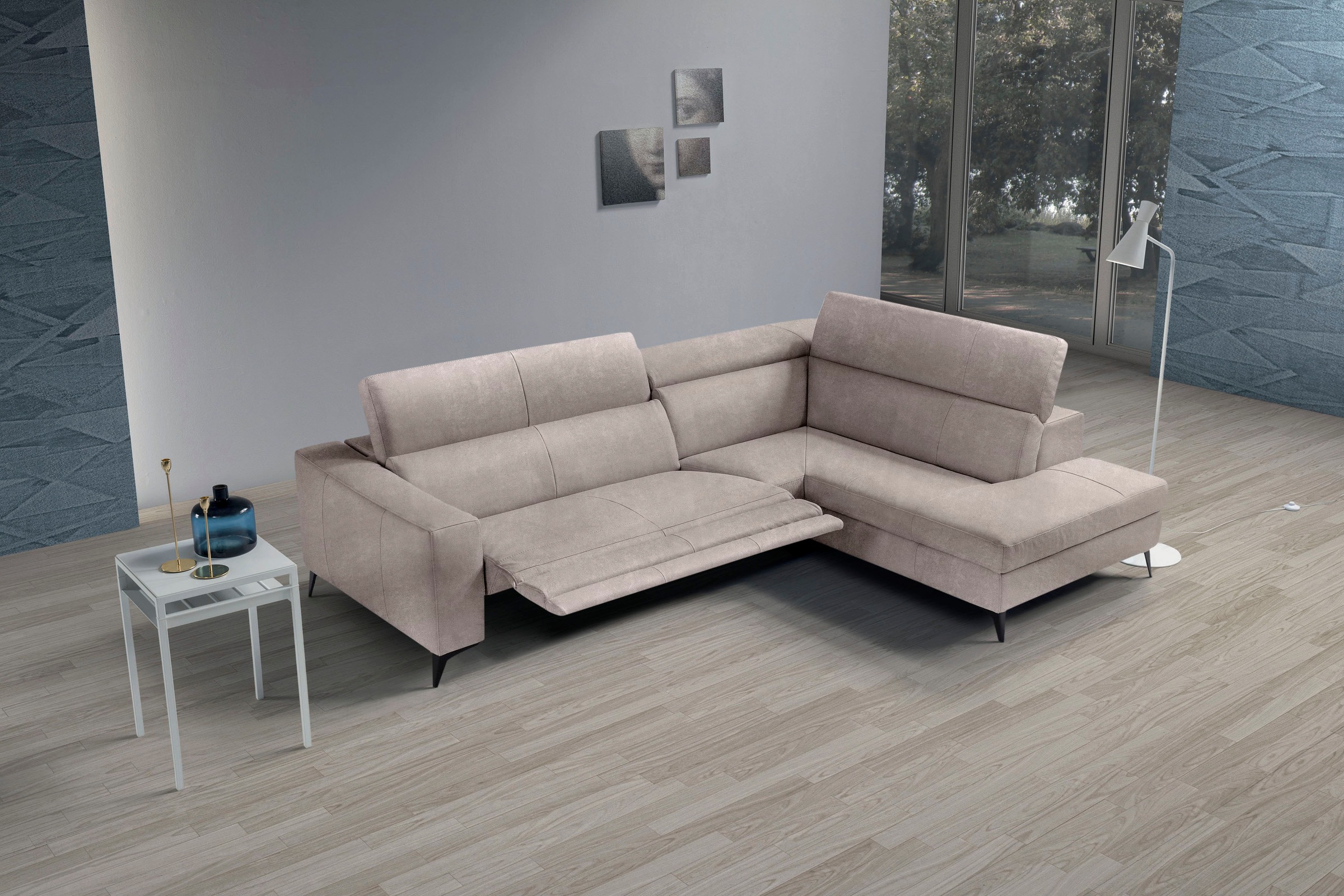 Egoitaliano Ecksofa »Edith, Designsofa mit hohem Sitzkomfort, L-Form«, inkl günstig online kaufen
