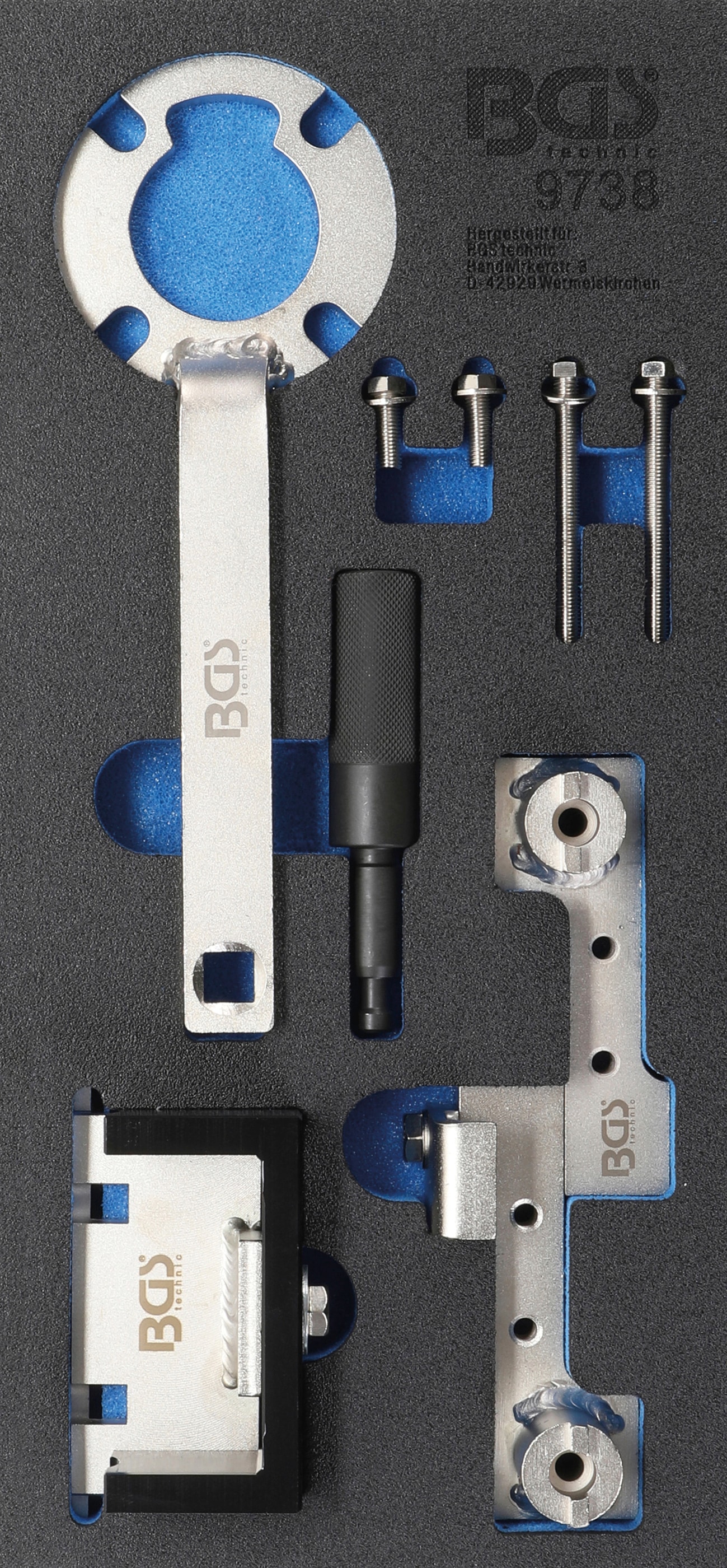 BGS Werkzeugset »Werkstattwageneinlage 1/3: Motor-Einstellwerkzeug«, für Ford 2.5, Volvo 1.6 - 2.5 & 2.4D