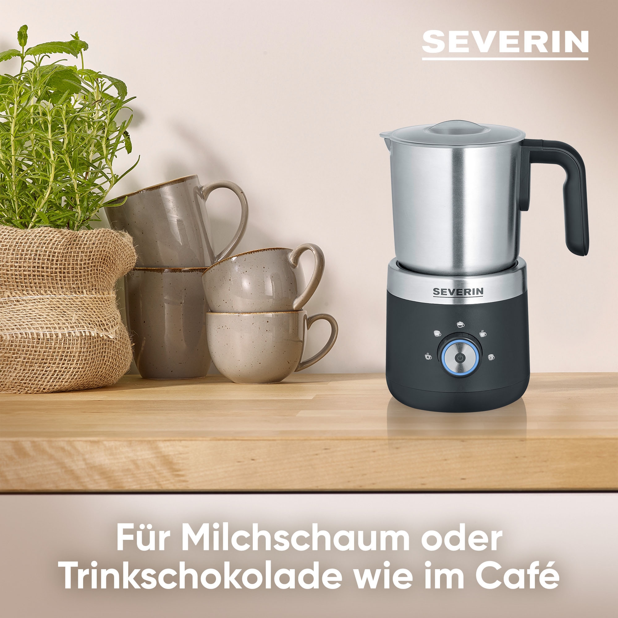 Severin Milchaufschäumer »SM 3588« 550 W mit Schokoladen-Funktion, Für kaltes und warmes Aufschäumen
