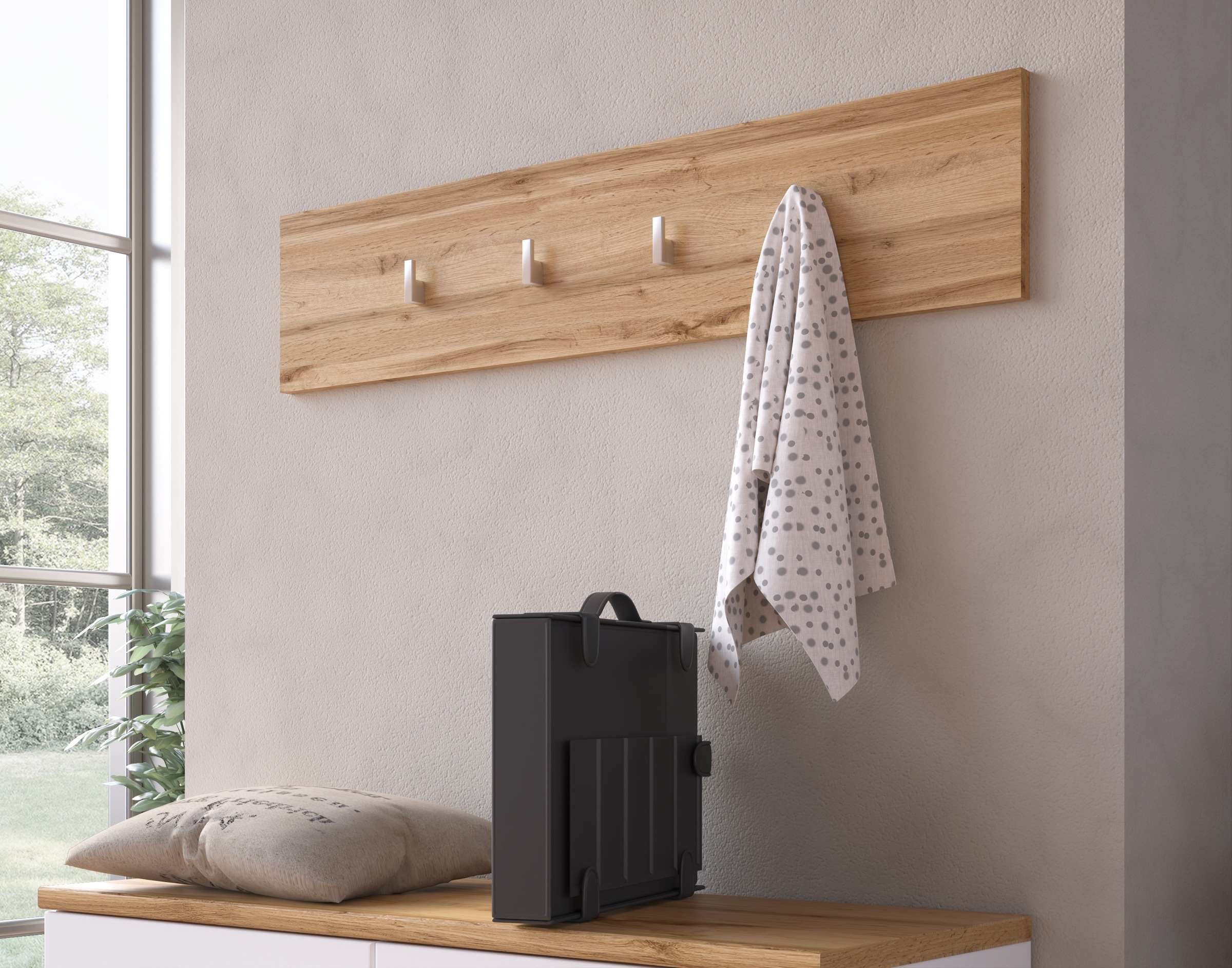 LIVING CHARM Garderobenpaneel »Hola« Breite ca. 90 cm günstig online kaufen