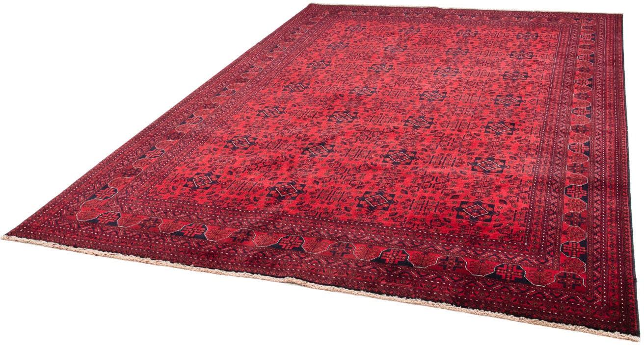 morgenland Orientteppich »Afghan - 287 x 202 cm - dunkelrot«, rechteckig, W günstig online kaufen
