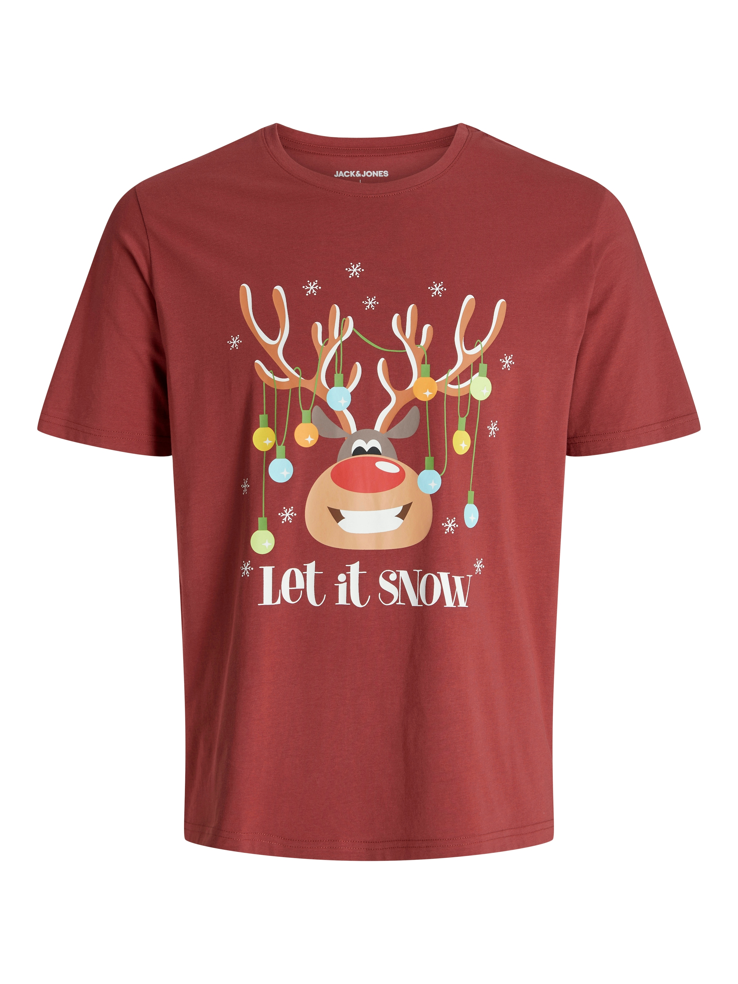 Jack & Jones Rundhalsshirt »JJCHRISTMAS TEE SS CREW NECK XMAS«
