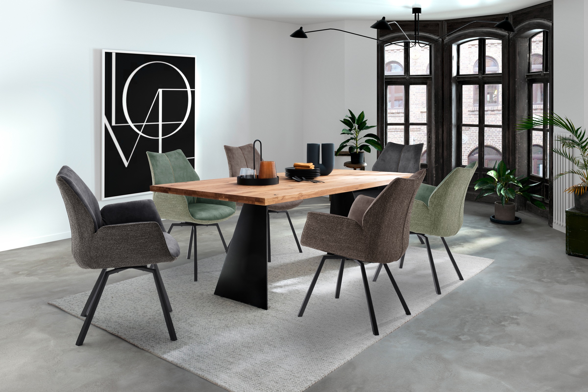 MCA furniture Armlehnstuhl »Tacoma« (Set) 2 Stk.2er Set in Vintage Velourso günstig online kaufen