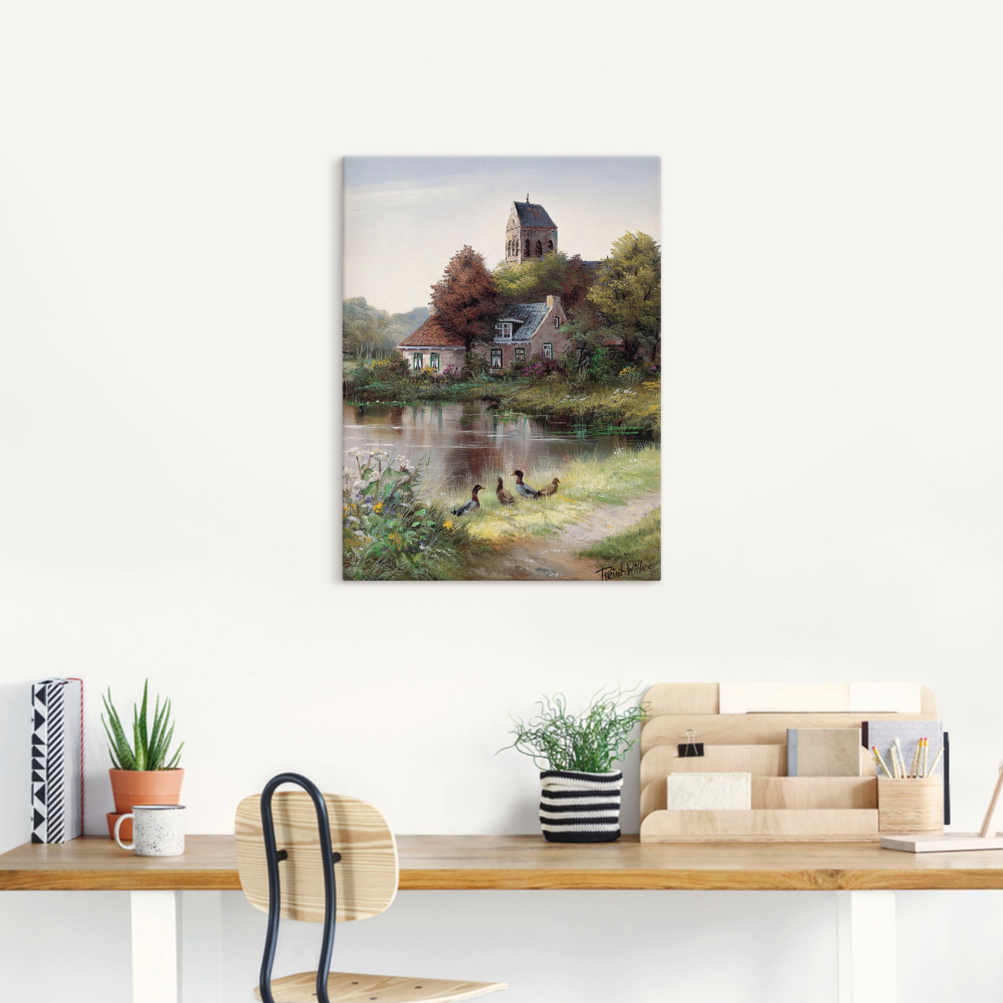 Artland Wandbild »Schöner Tag«, Gewässer, (1 St.), als Leinwandbild, Poster in verschied. Größen