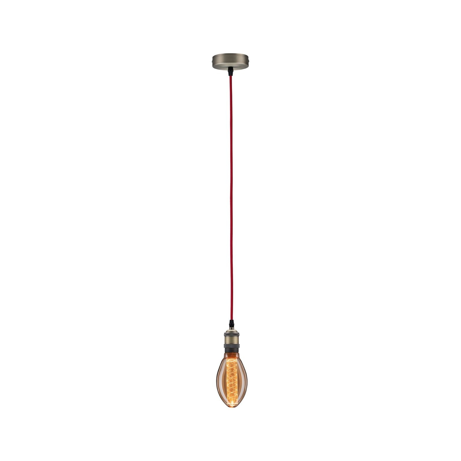 Paulmann Pendelleuchte »Neordic Eldar max. 1x60W Nickel gebürstet 230V Metall«, 1 flammig, Leuchtmittel E27 | ohne Leuchtmittel, E27