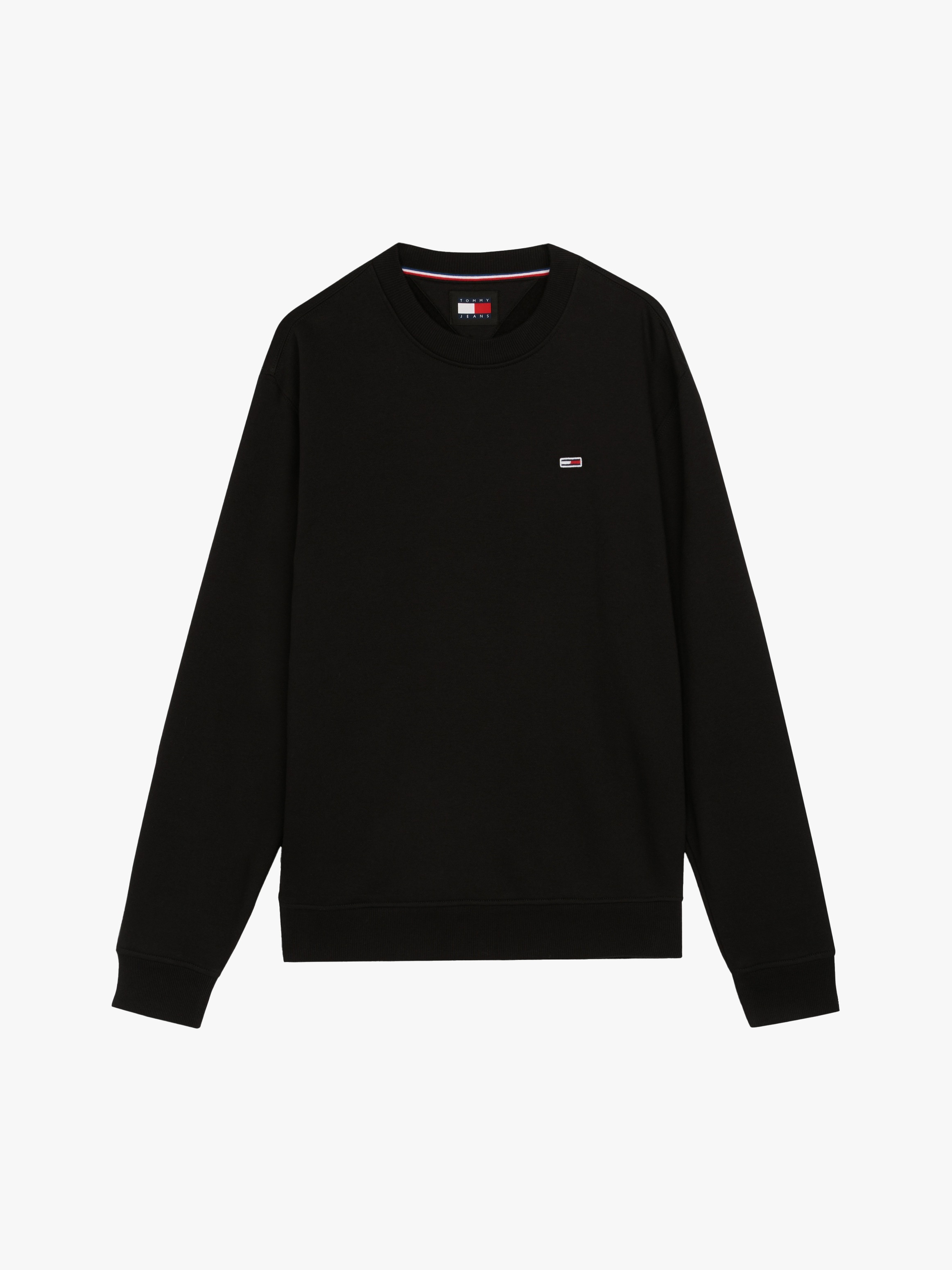 Tommy Jeans Sweatshirt »TJM REG S FLAG CREW«, Mit besticktem Markenlogo auf Brusthöhe