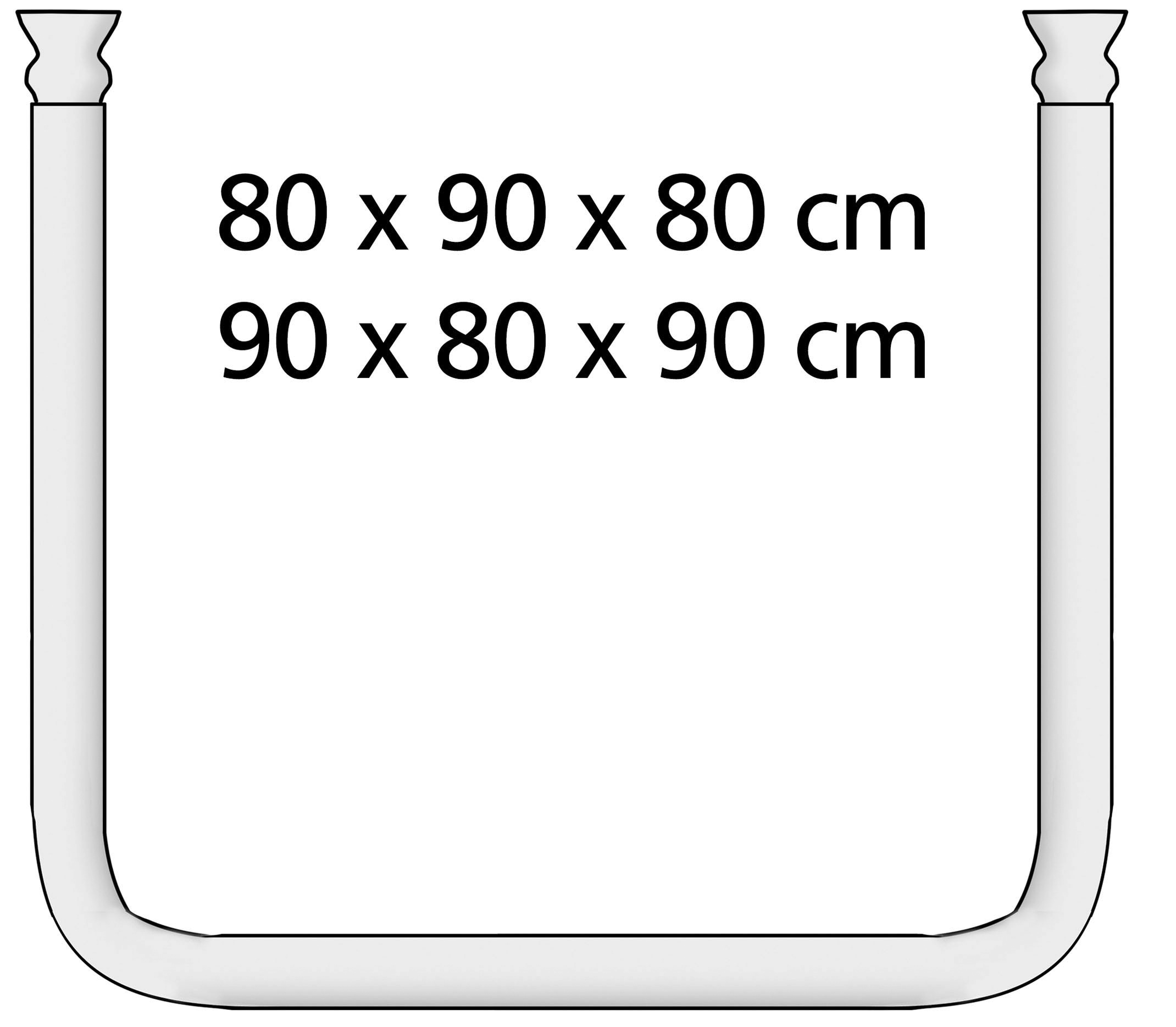 WENKO Winkelstange »Universal extra stark«, kürzbar, Chrom, variabel montierbar