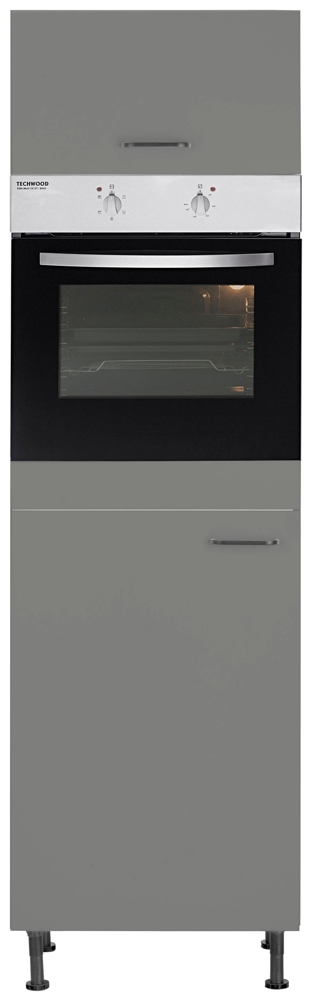 OPTIFIT Backofen/Kühlumbauschrank »Elga« mit Soft-Close-Funktion, höhenverstellbaren Füßen, Breite 60 cm