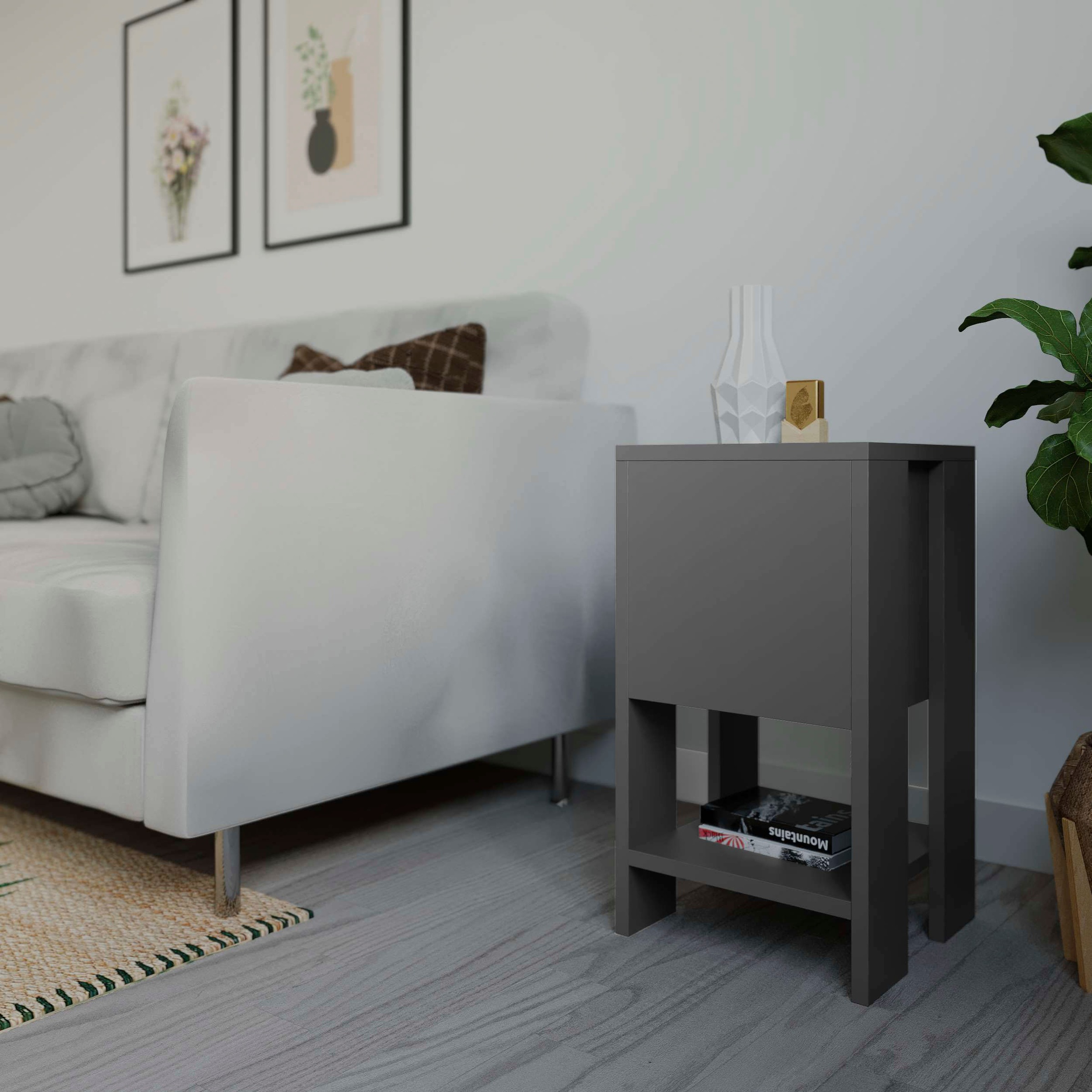 Decortie Nachttisch »EMA NACHTTISCH«, (Packung, 1 St.), Leichte Montage, La günstig online kaufen