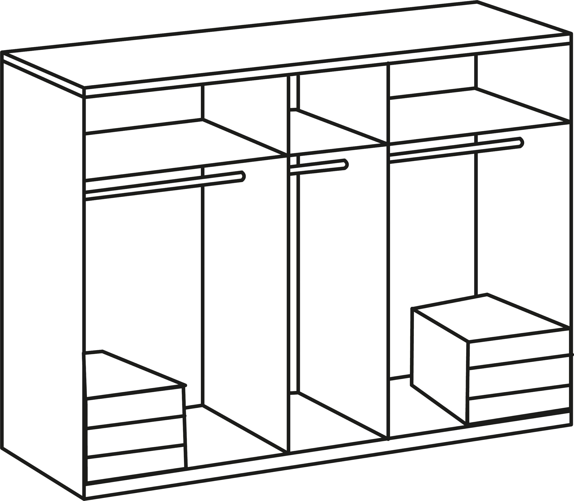 Wimex Kleiderschrank »Level by fresh to go«, mit Schubladen