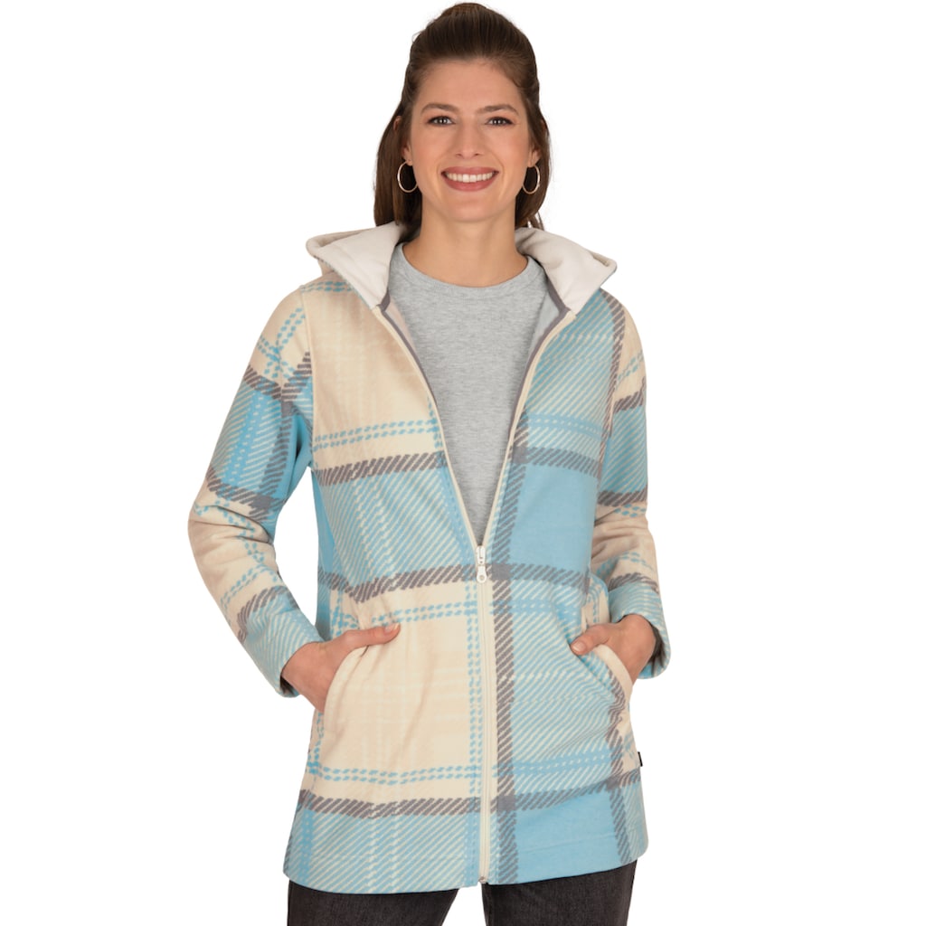 Trigema Fleecejacke »TRIGEMA Fleece-Jacke mit Kapuze«