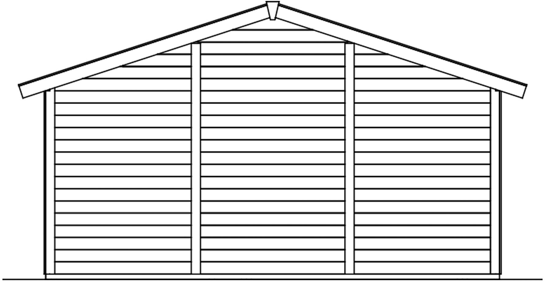 Skanholz Garage »Varberg 2«, 500 x 525 cm