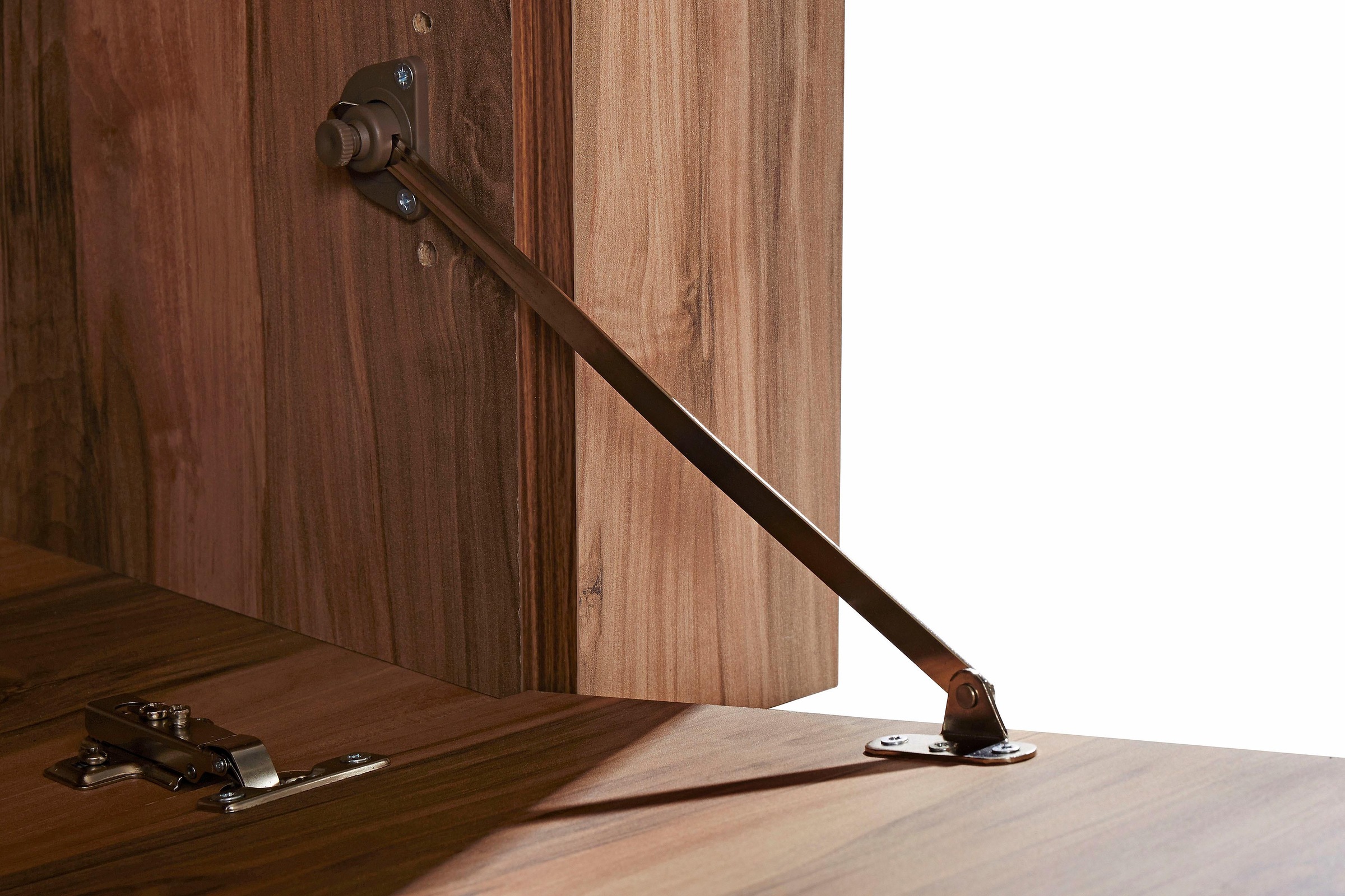 Home affaire Lowboard »Larona, zeitloses TV Board mit 1 Klappe und 2 offenen Fächern«, Breite 140 cm, Fernsehbank, viel Stauraum, dekorative Rahmenoptik