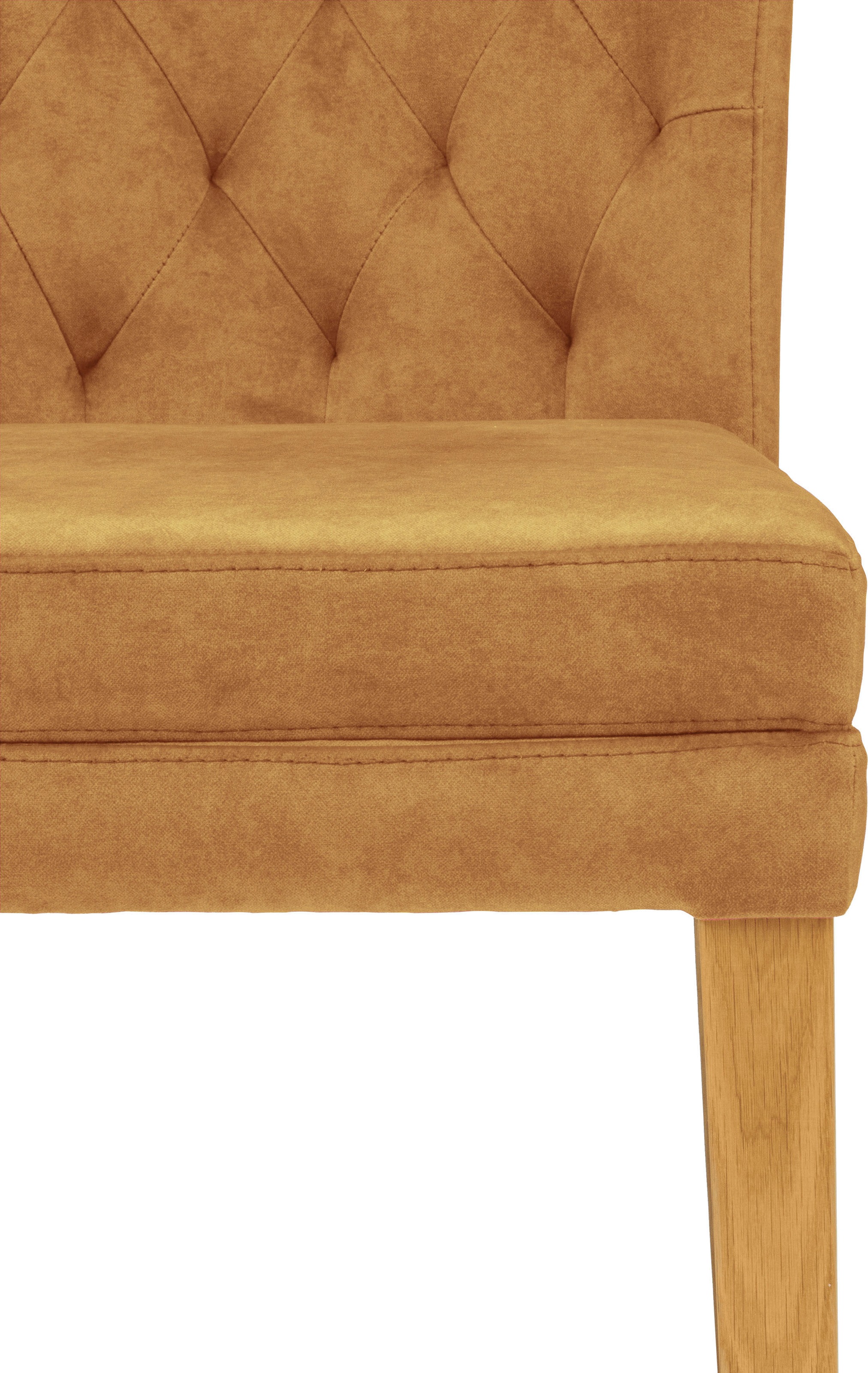 Home affaire Esszimmerstuhl »Colorado BESTSELLER Polsterstuhl«, (Set), 2 St., Samtvelours, Beine in eiche oder nussbaum. Im 2er, 4er oder 6er-Set