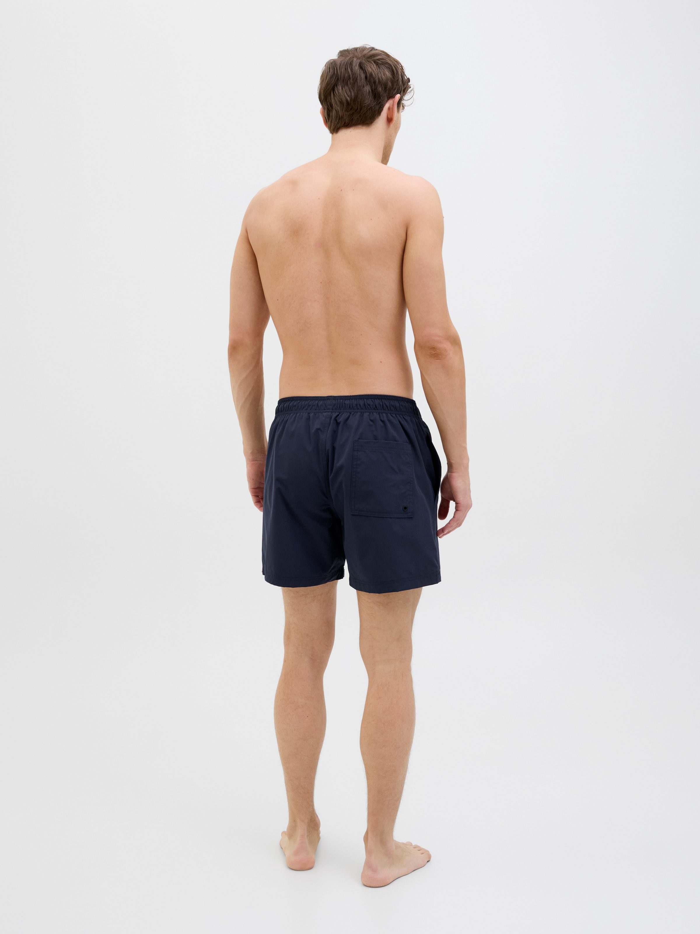 Jack & Jones Badeshorts »JPSTMAUI Badeshort mit mittlerer Taille und elastischem Bund«, unifarben, modisch, regular fit, Web