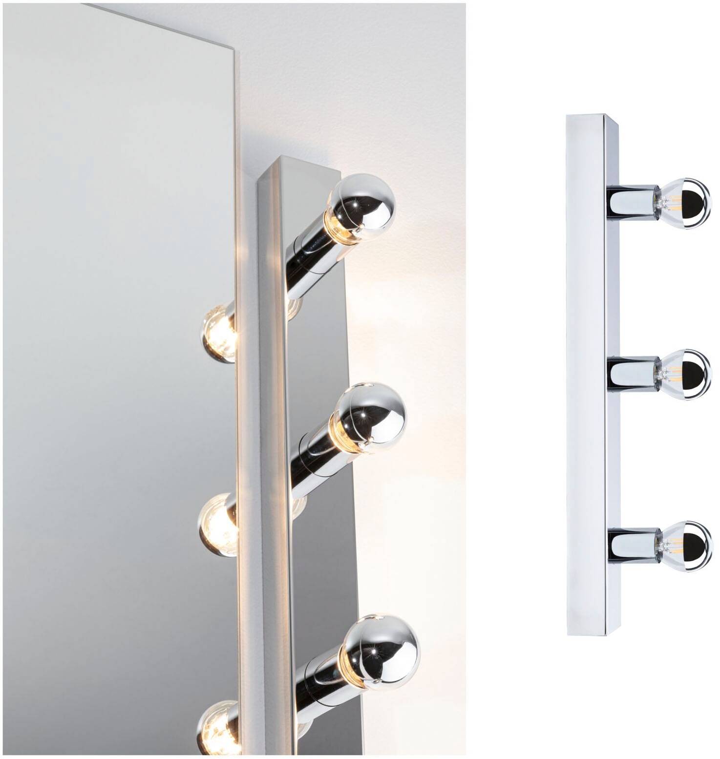 Paulmann Spiegelleuchte »Spiegelleuchte IP44 E14 230V dimmbar«, 3 flammig, günstig online kaufen