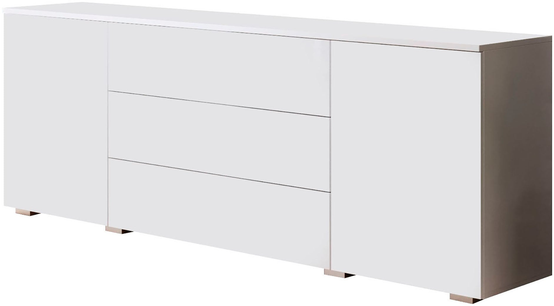 INOSIGN Sideboard »PARIS«, (1 St.), Moderne 150cm breite grifflose Kommode, vielseitig einsetzbar