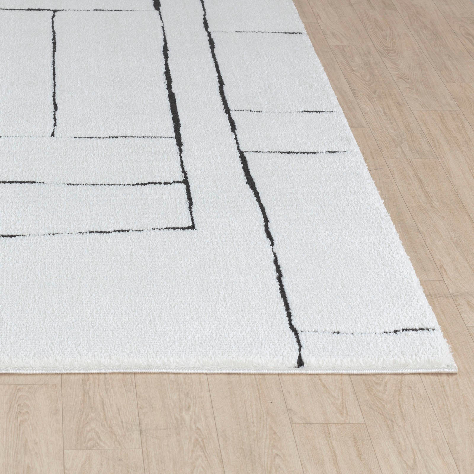 Livabliss Teppich »BARI«, rechteckig, 14 mm Höhe, Skandi Design, Modern Boho Kurzflor Wohnzimmerteppich, Schlafzimmer