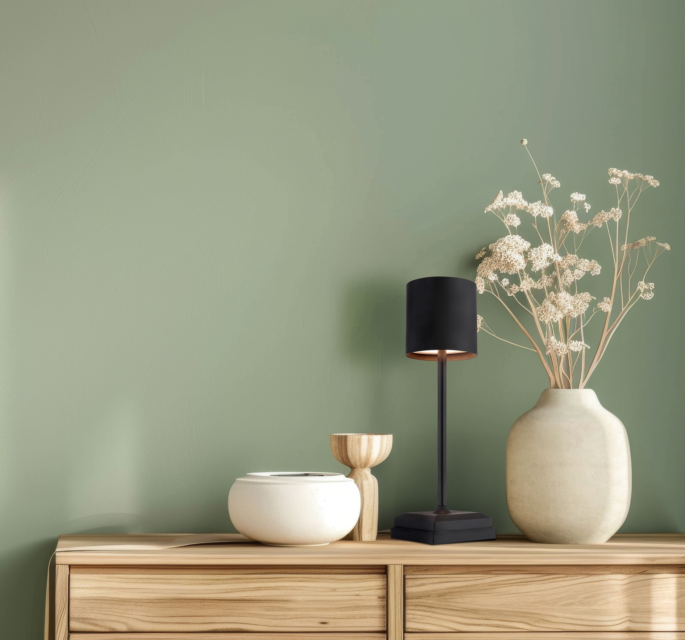 GLOBO LIGHTING Tischleuchte »DIXON« LED-Modul 1 Stk. Extra-Warmweiß Tischlampe Nachttischlampe Deko-Tischleuchte Schlafzimmer