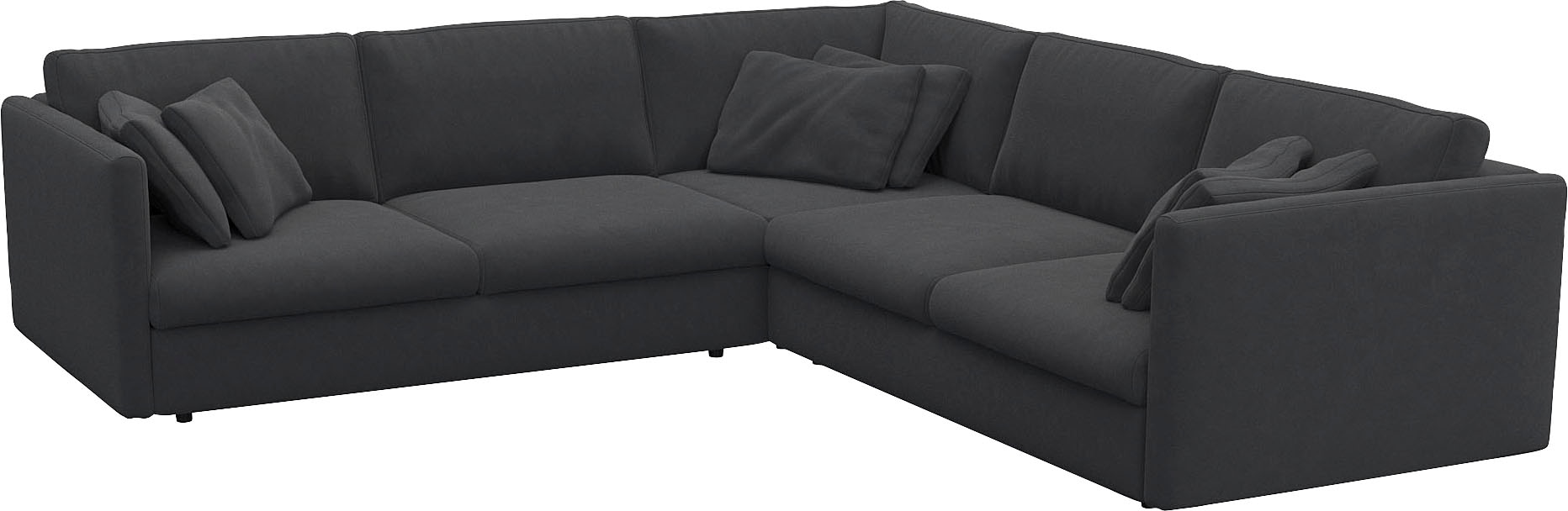 FLEXLUX Ecksofa "Lovane gleichschenklig, bequem und komfortabel", Weich & a günstig online kaufen