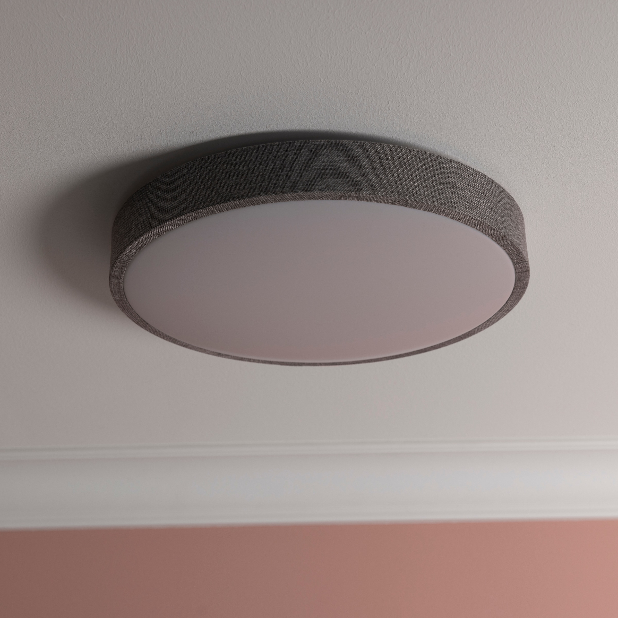 Brilliant LED Deckenleuchte »Filiz«, Textil, Ø 39 cm, 24 W, 2400 lm, 3000 K, 3-Stufen dimmbar